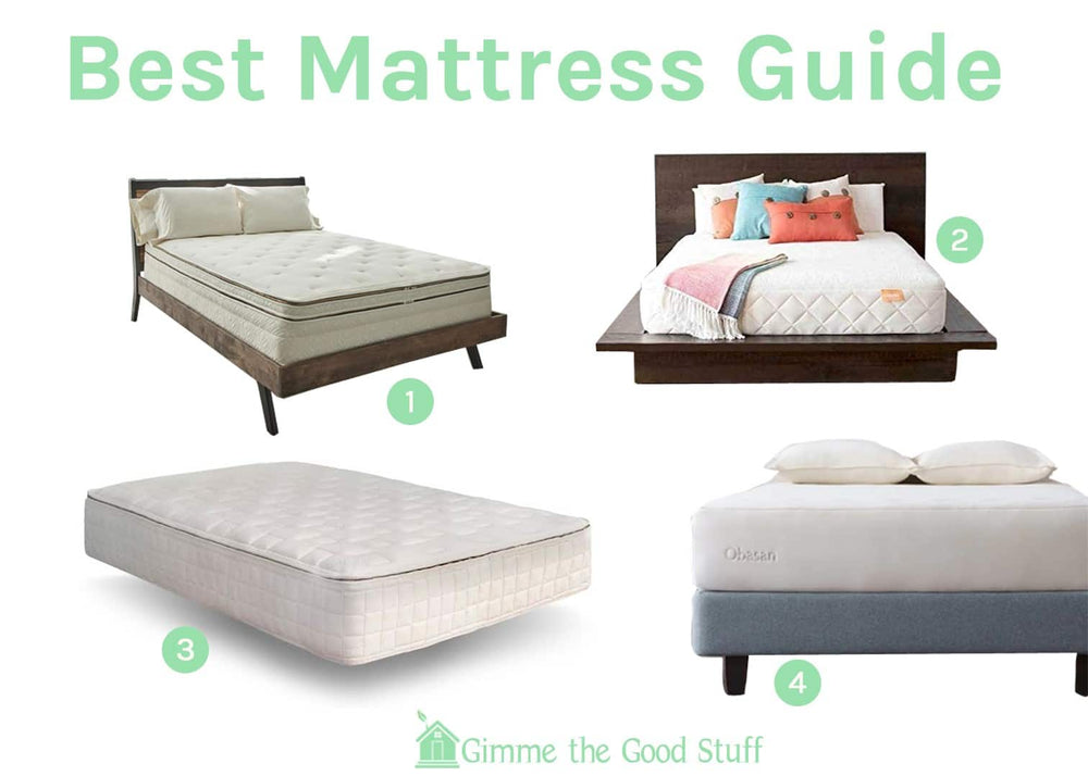 Best Mattress Guide words with 4 mattresses