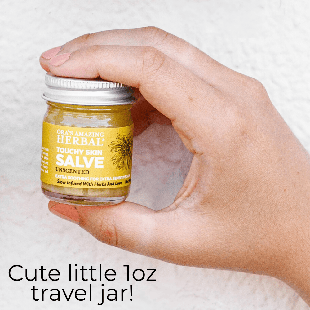 Ora's Amazing Herbal Touchy Skin Salve, Eczema Cream Ointment for Sensitive Skin