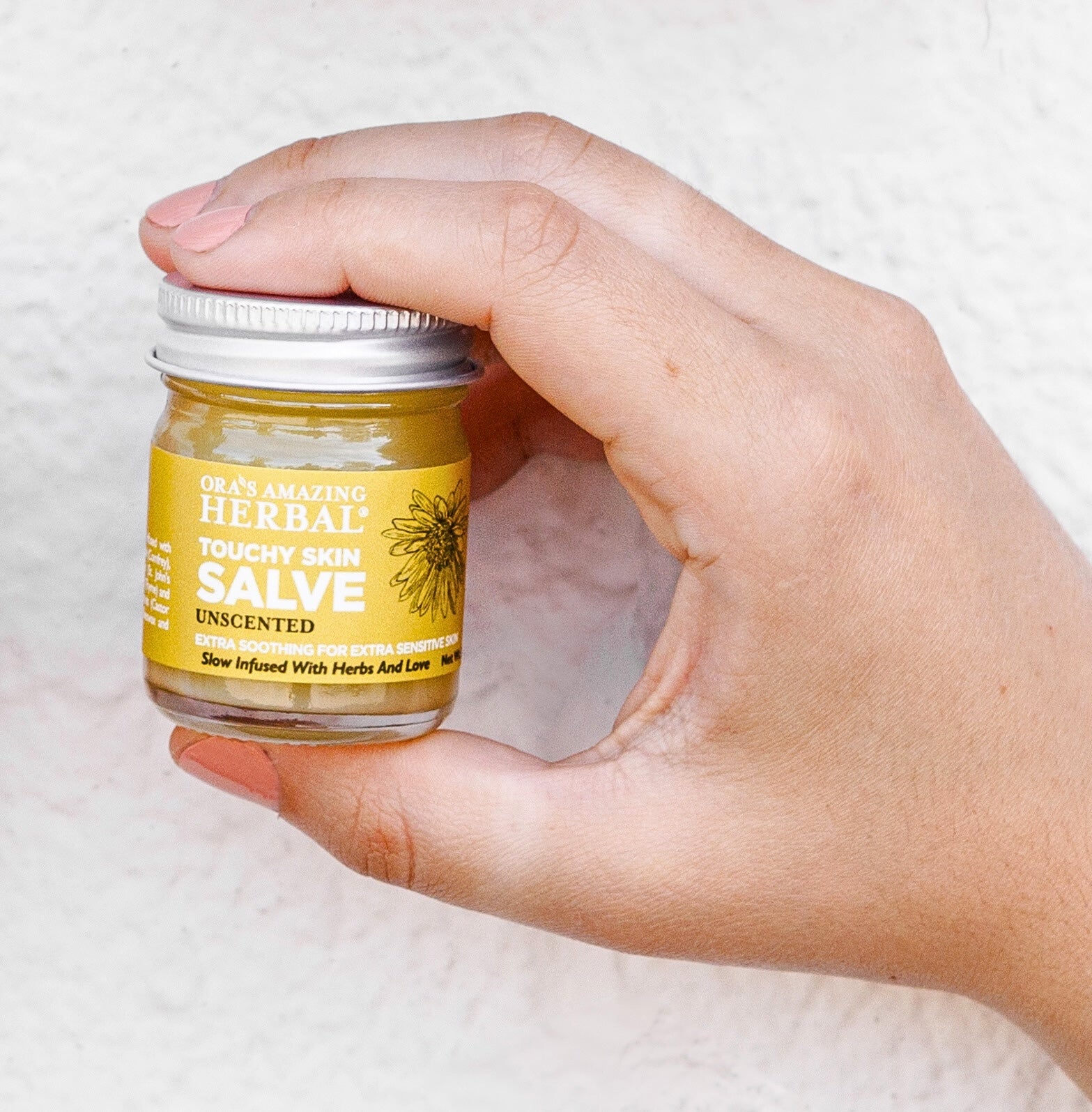 Ora's Amazing Herbal Touchy Skin Salve, Eczema Cream Ointment for Sensitive Skin