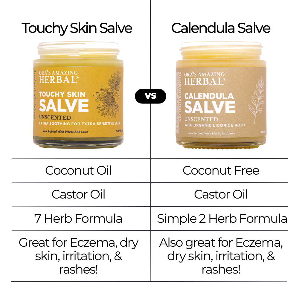 Ora's Amazing Herbal Calendula Salve, Slow Infused Cream with Licorice Root and Castor Oil