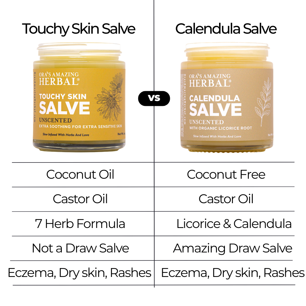 Ora's Amazing Herbal Calendula Salve, Slow Infused Cream with Licorice Root and Castor Oil