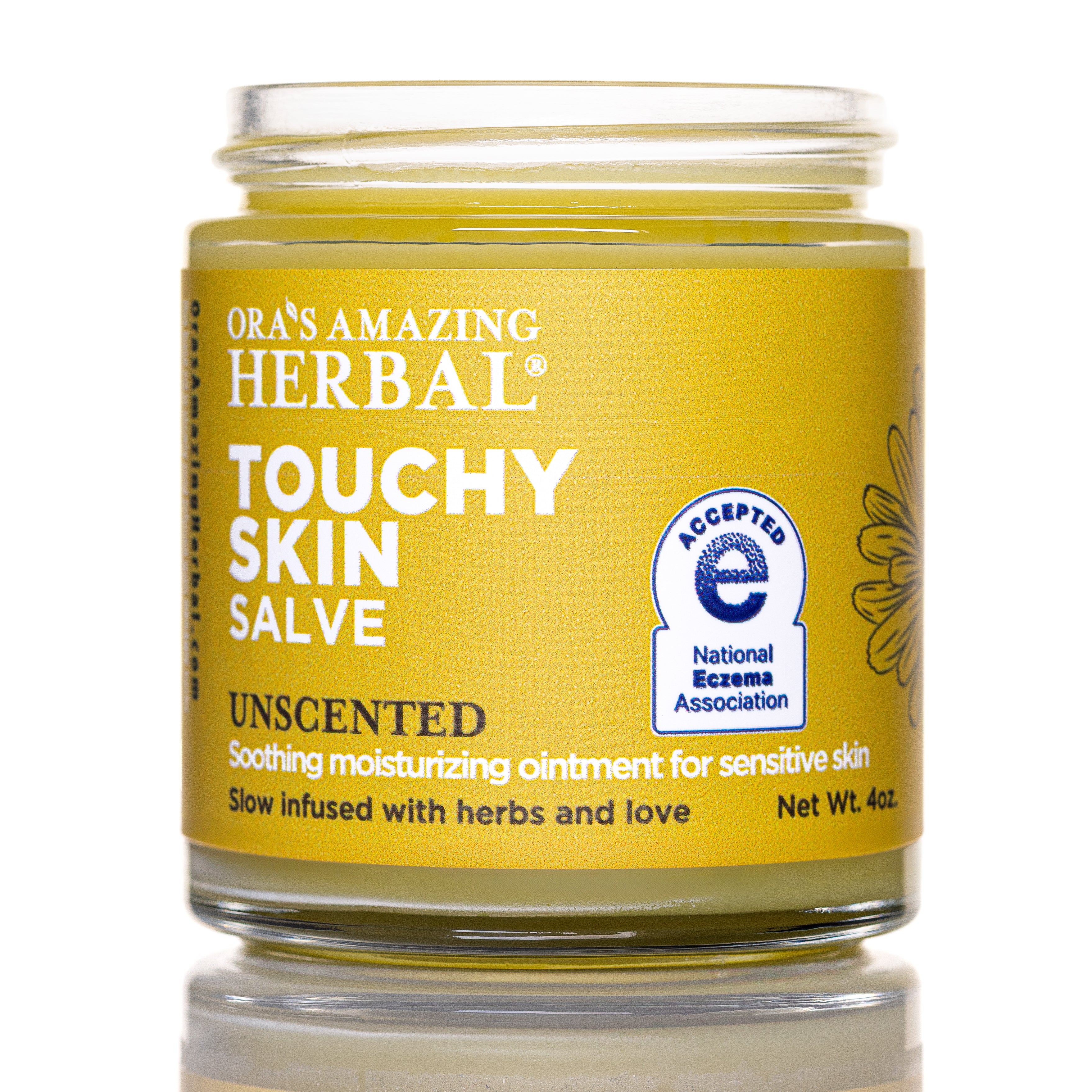 Ora's Amazing Herbal Touchy Skin Salve, Eczema Cream Ointment for Sensitive Skin