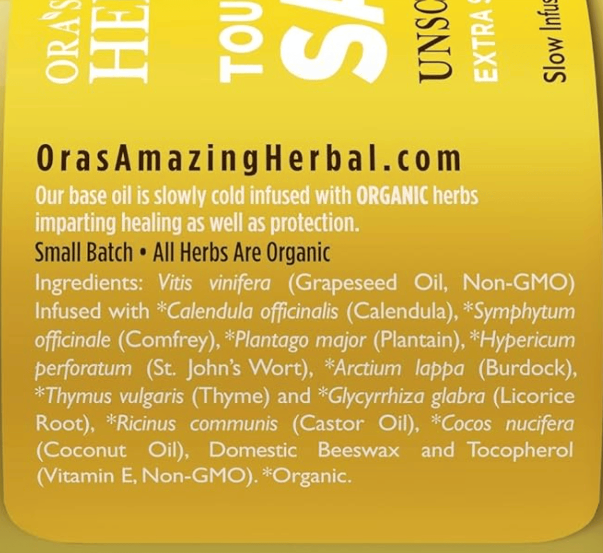 Ora's Amazing Herbal Touchy Skin Salve, Eczema Cream Ointment for Sensitive Skin