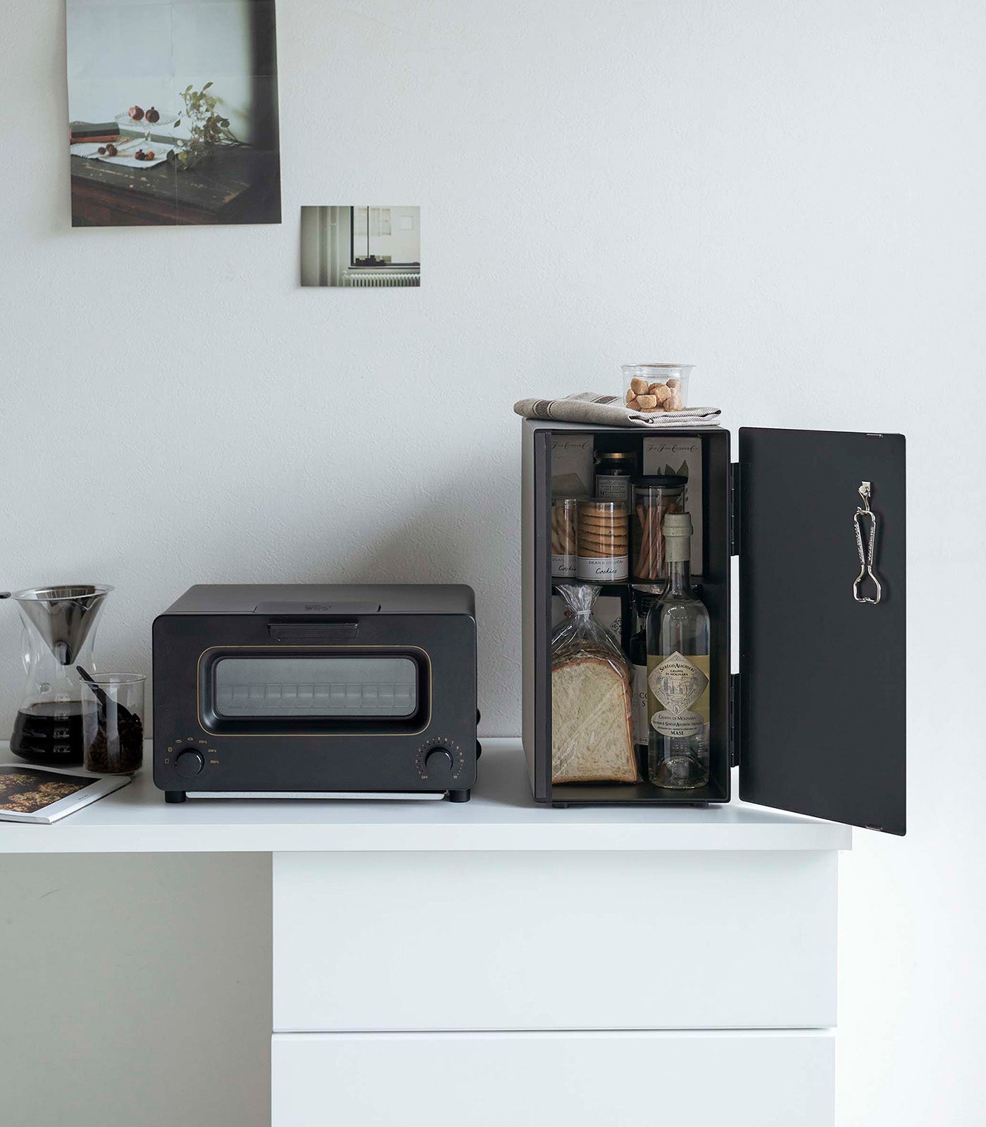 Yamazaki Home Bread Box - Vertical - Steel