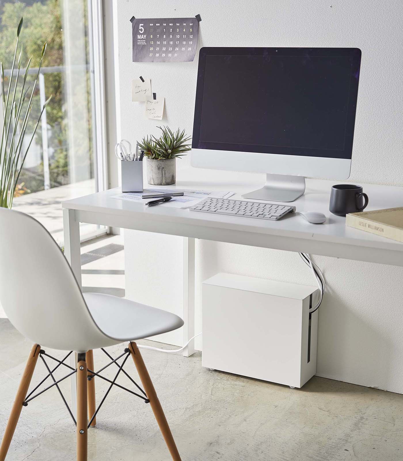 Yamazaki Home Rolling Cable Management Box - Steel
