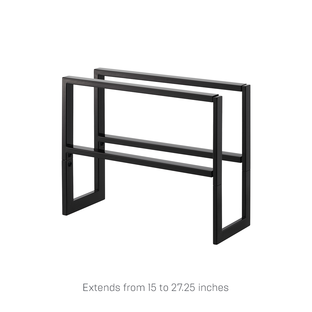 Yamazaki Home Two-Tier Expandable Shoe Rack (11.8" H)  - Steel