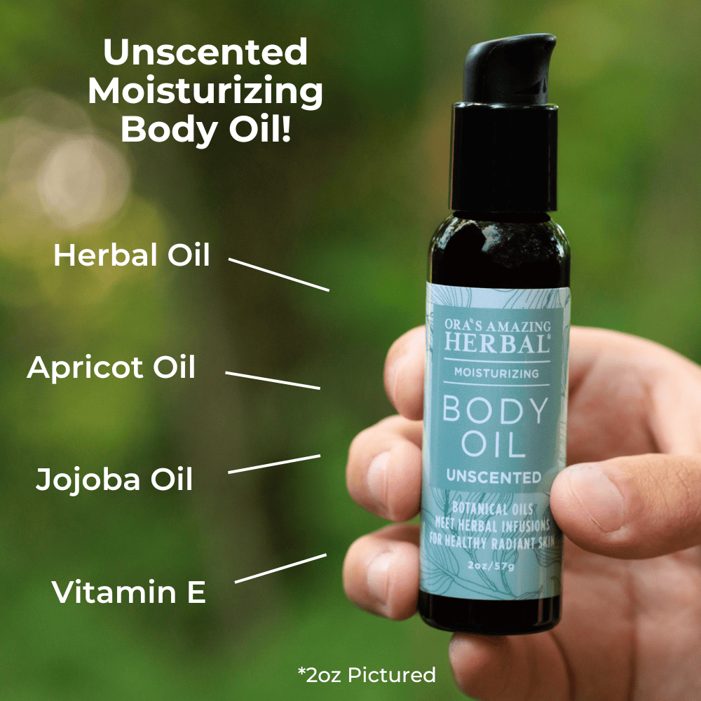 Ora's Amazing Herbal Unscented Body & Facial Cleansing Oil
