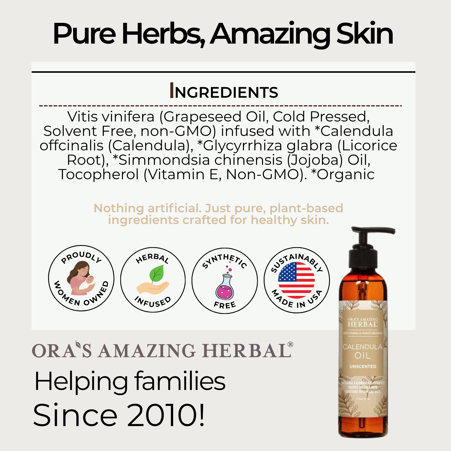 Ora's Amazing Herbal Calendula Oil with Licorice