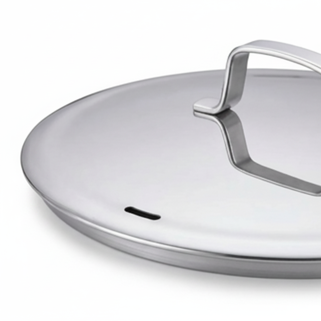 Alva Cookware 5-Ply Stainless Stock Pot with Lid, 7-Qt