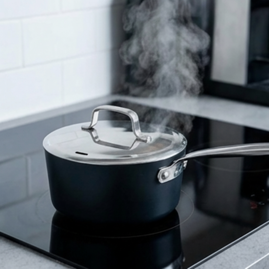 Alva Cookware Ceramic Nonstick Saucepan with Lid, 2-Qt