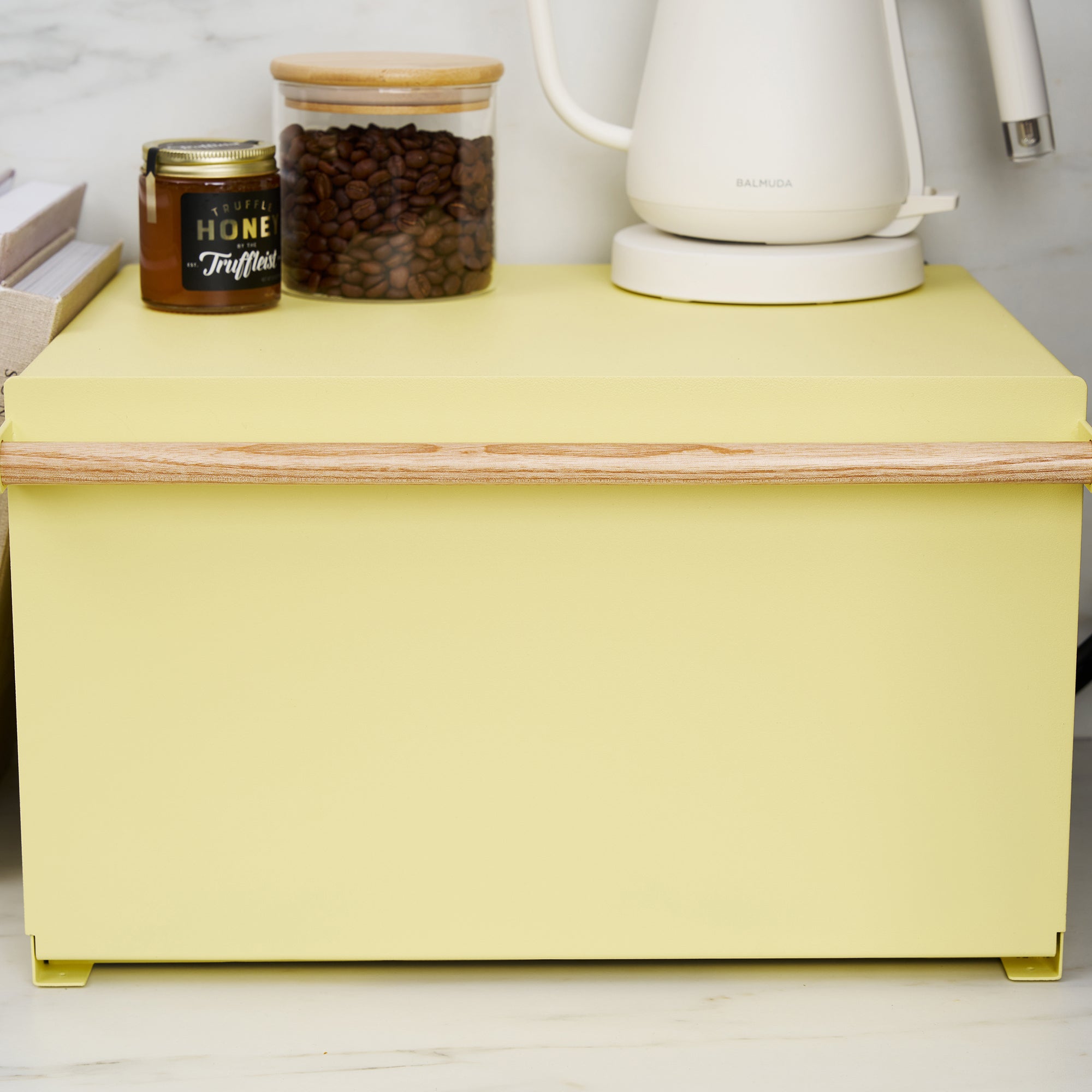 Yamazaki Home Bread Box - Steel + Wood
