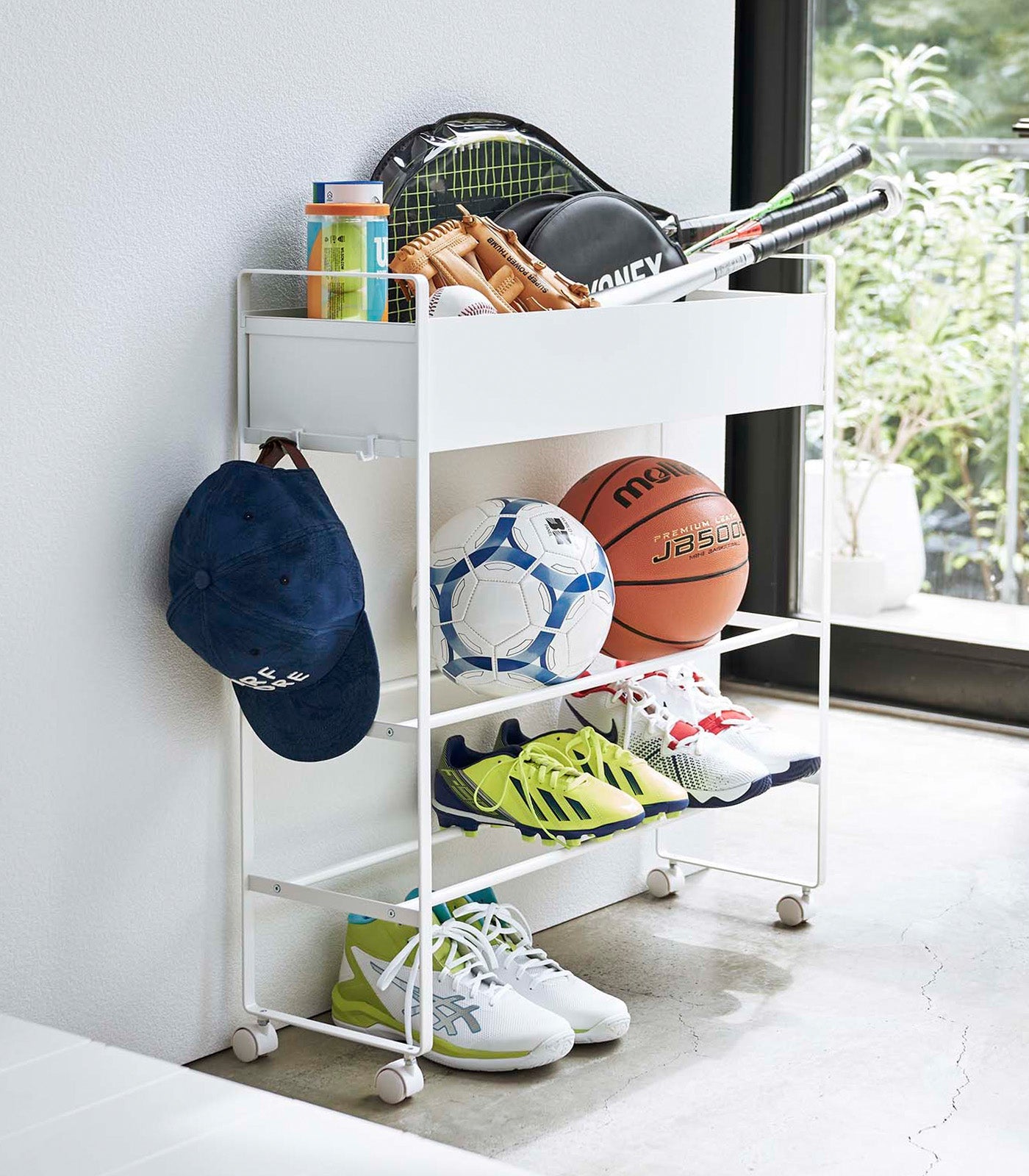 Yamazaki Home Entryway Storage Cart (29.33" H)  - Steel