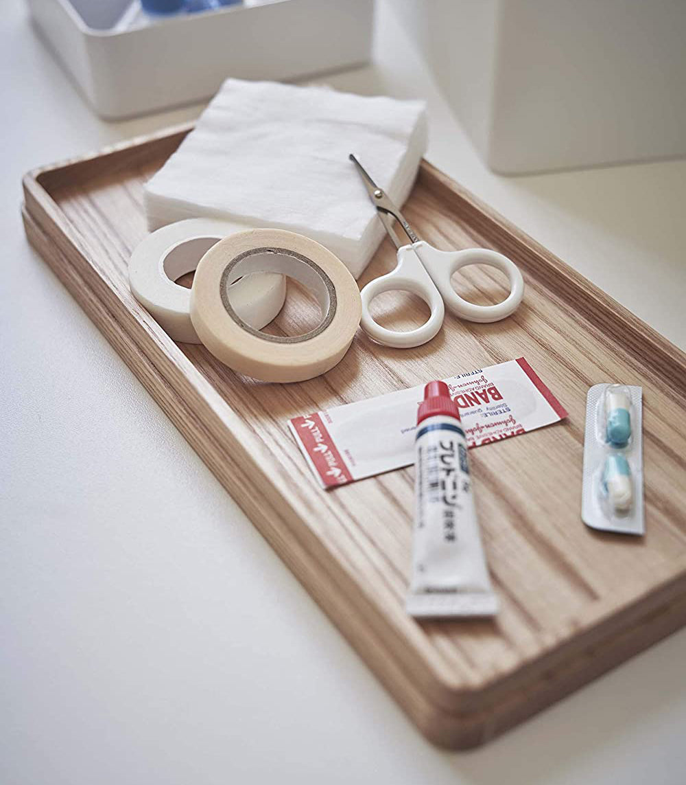 Yamazaki Home Odds-and-Ends Organizer - Steel + Wood