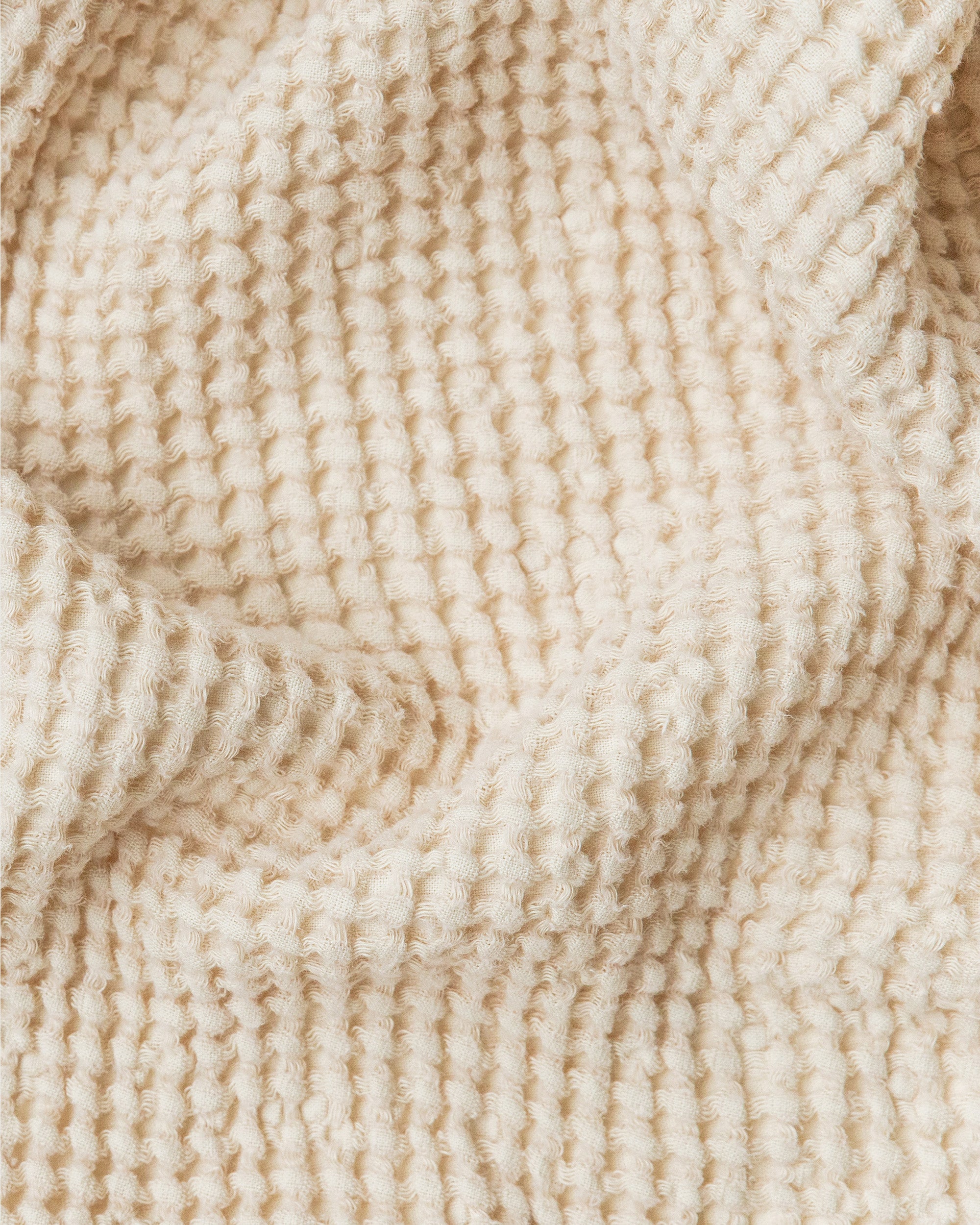MagicLinen Vanilla Waffle Blanket