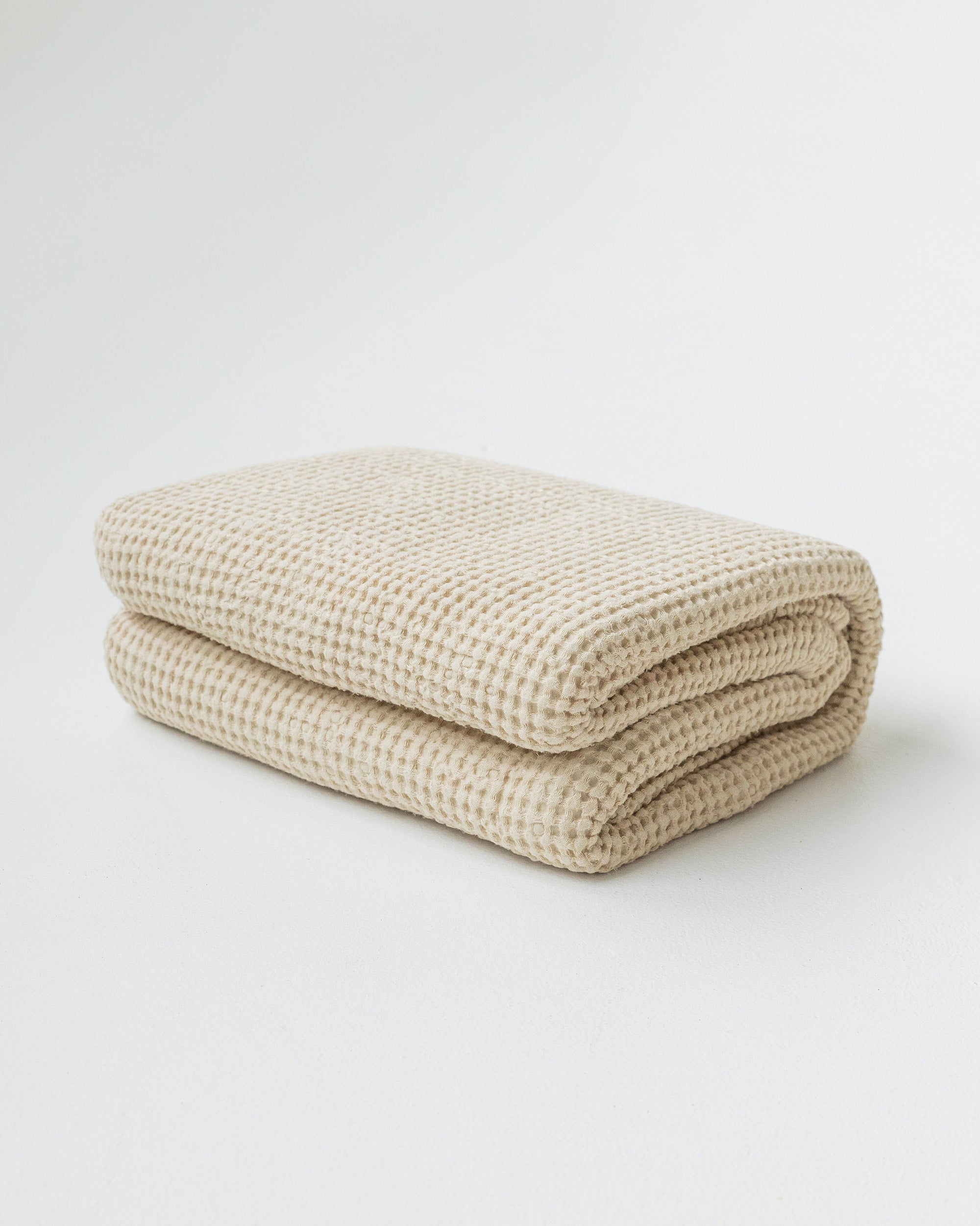 MagicLinen Vanilla Waffle Blanket