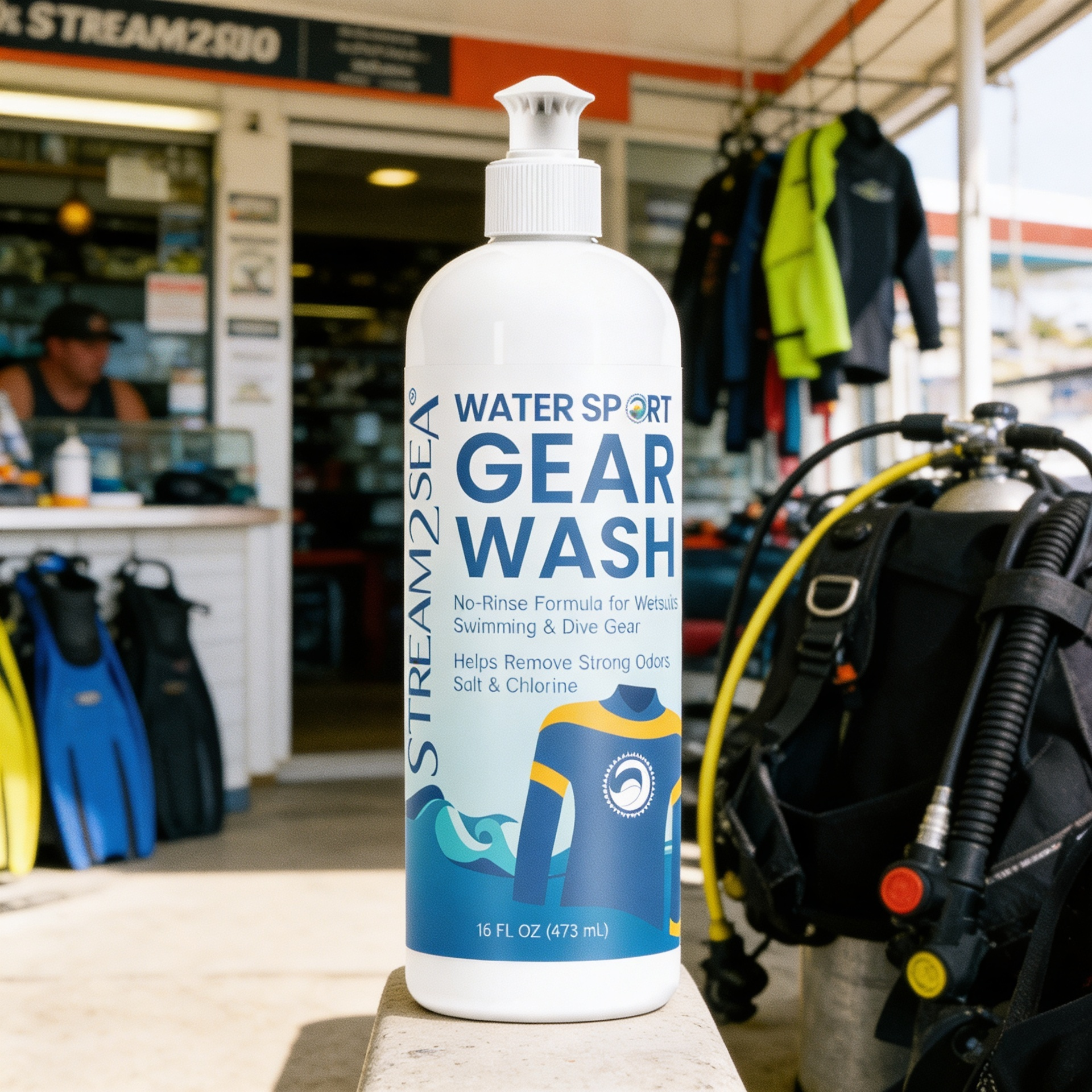 Stream2Sea Water Sport Gear Wash 16 fl. oz.