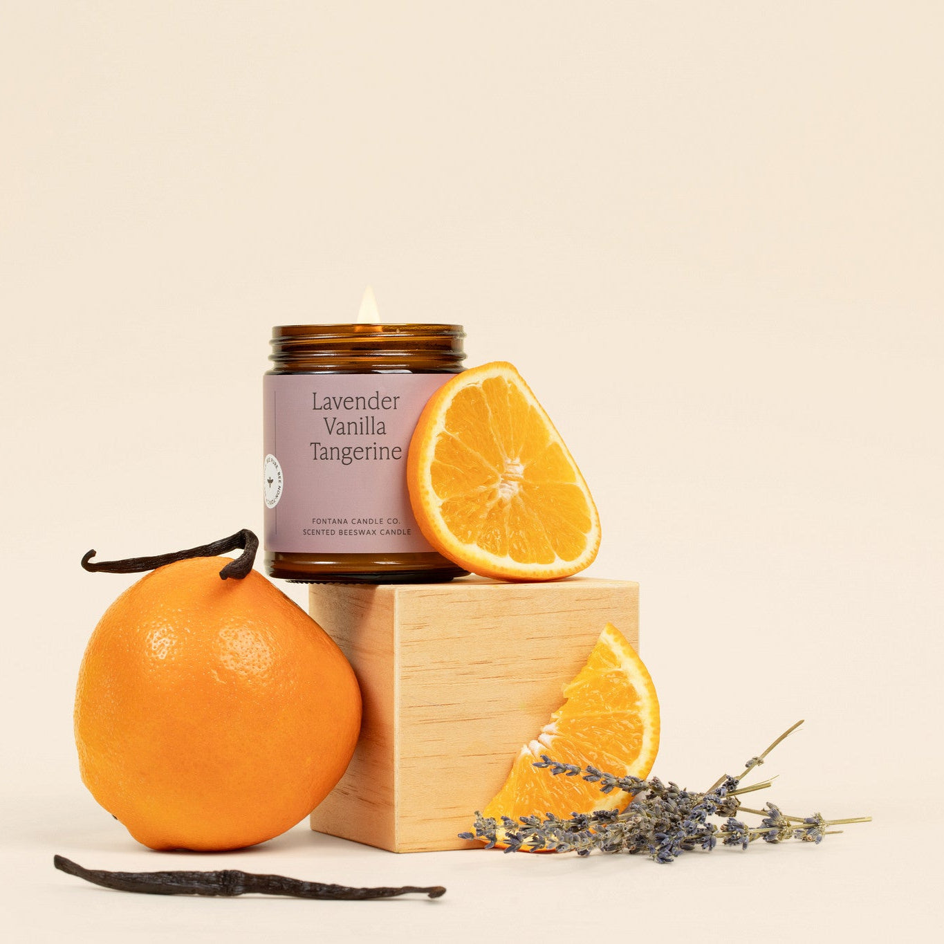 Fontana Candle Co Lavender Vanilla Tangerine Jar Candle