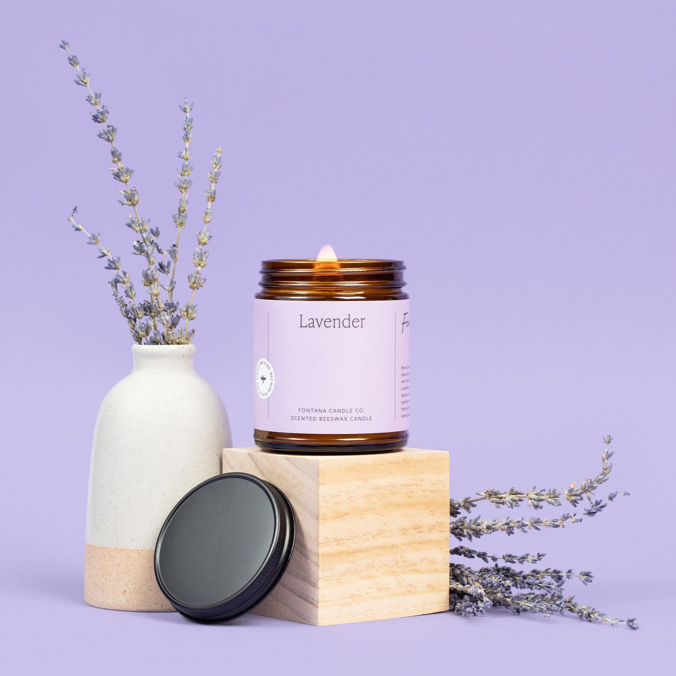 Fontana Candle Co Lavender Jar Candle