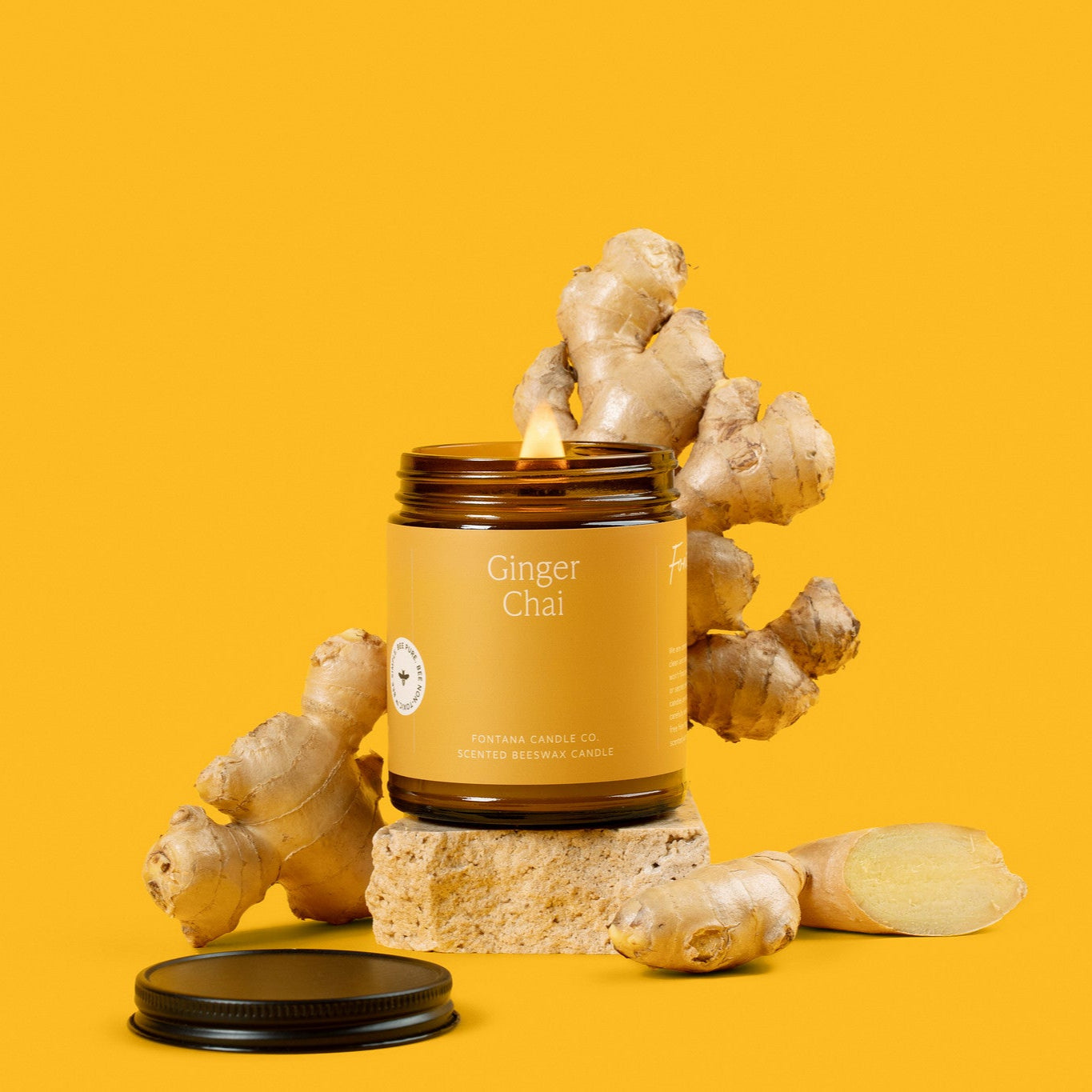 Fontana Candle Co Ginger Chai Jar Candle