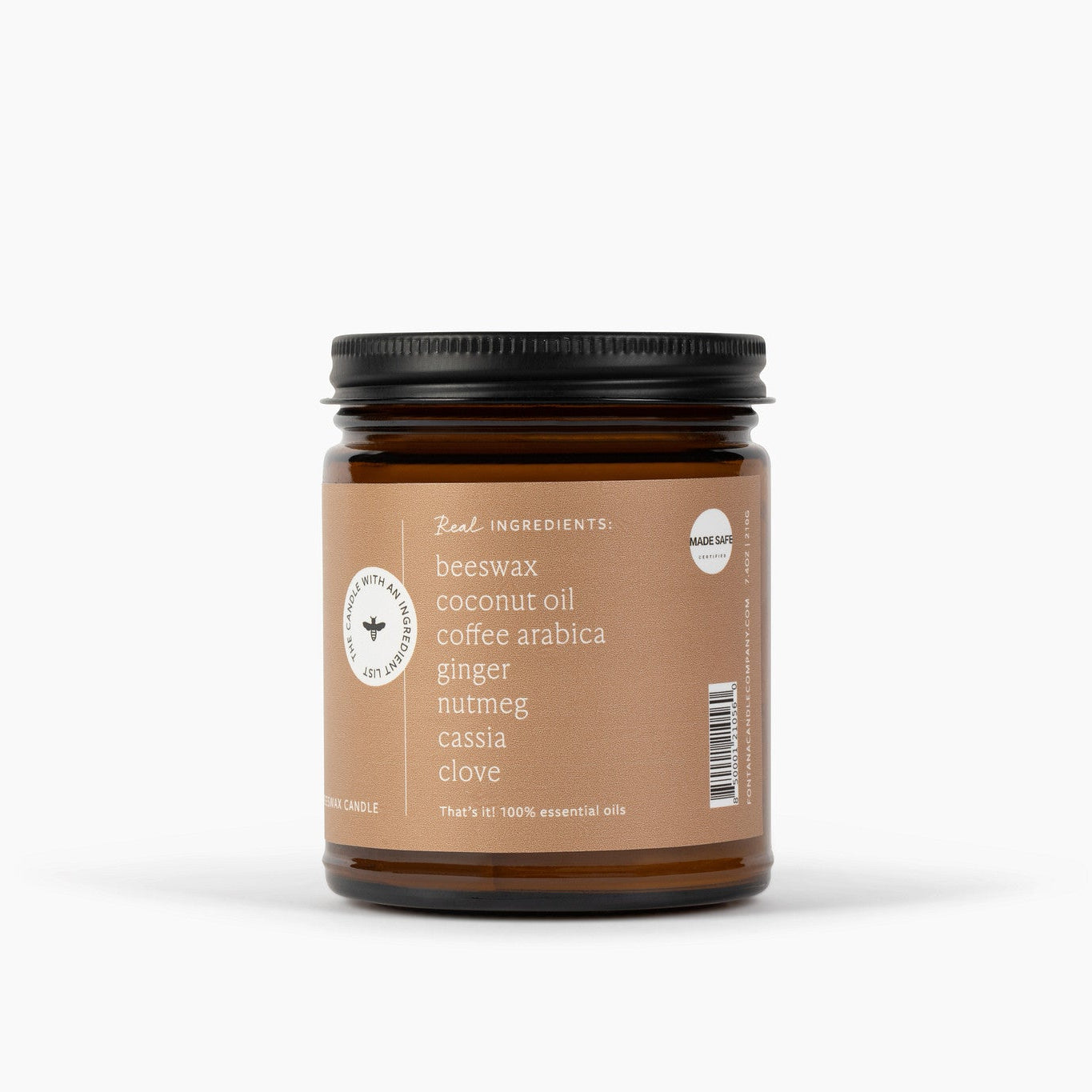 Fontana Candle Co Spiced Latte Jar Candle