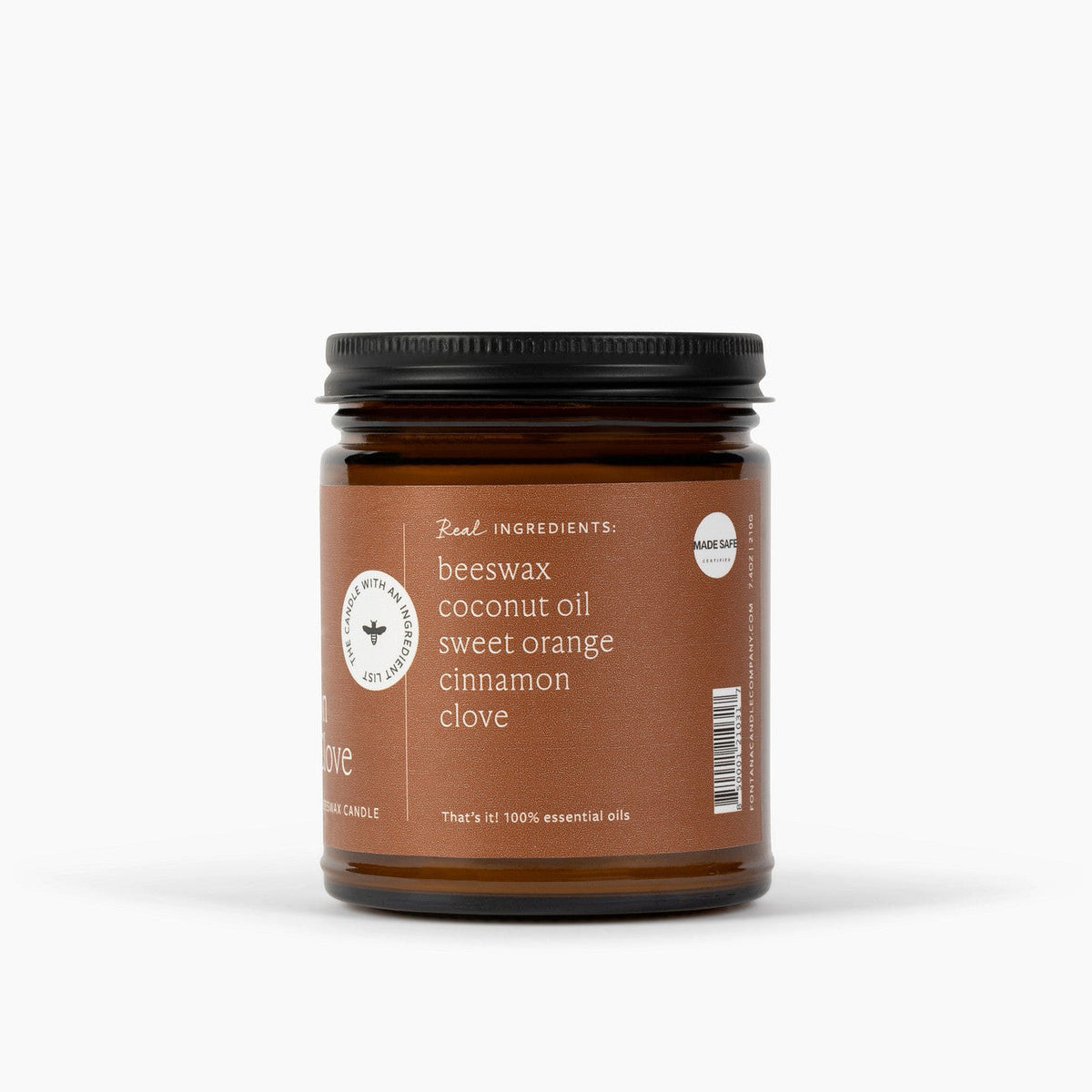 Fontana Candle Co Cinnamon Orange Clove Jar Candle