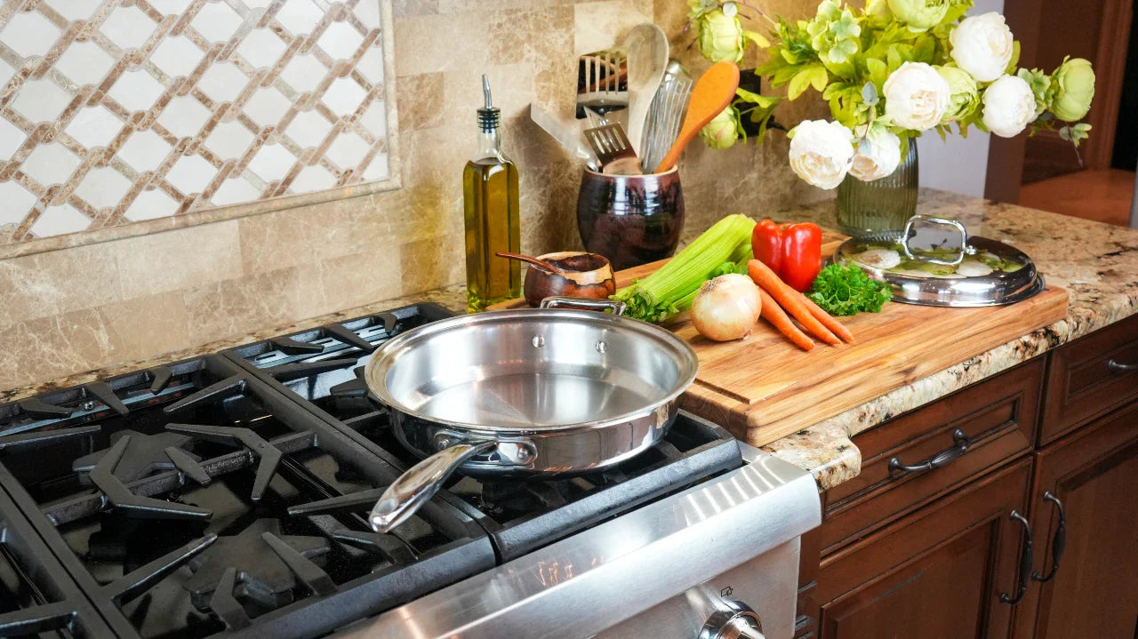 360 Cookware 3.5 Quart Sauté Pan with Cover