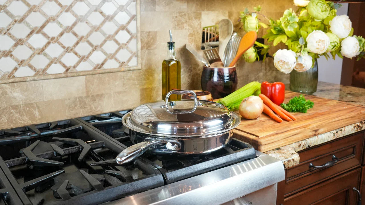360 Cookware 3.5 Quart Sauté Pan with Cover