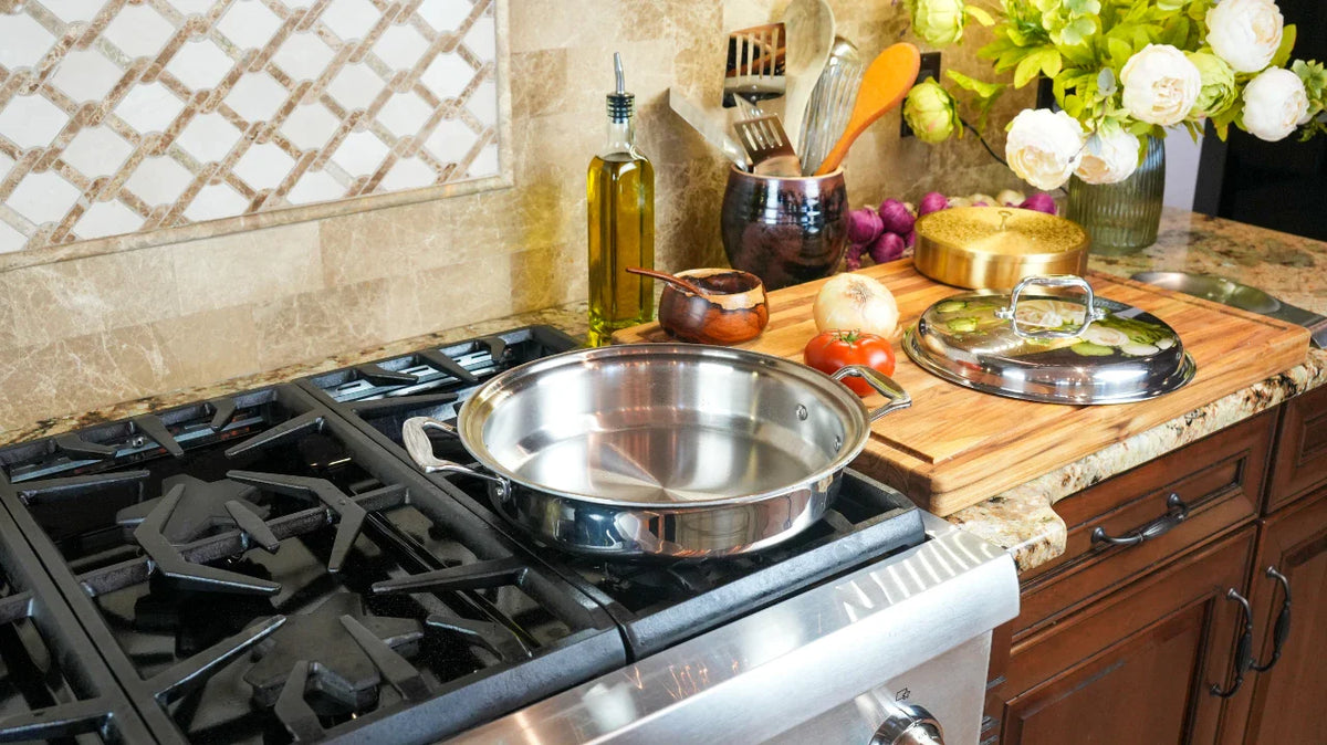 360 Cookware 3.5 Quart Sauté Pan with Short Handles
