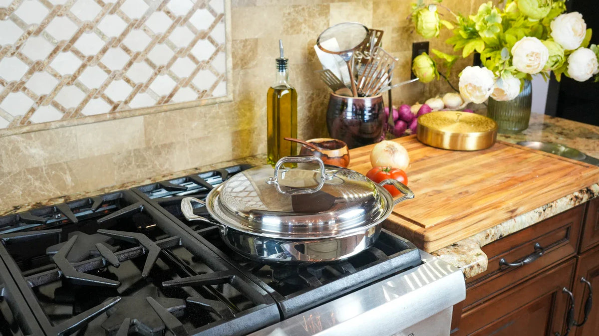 360 Cookware 3.5 Quart Sauté Pan with Short Handles