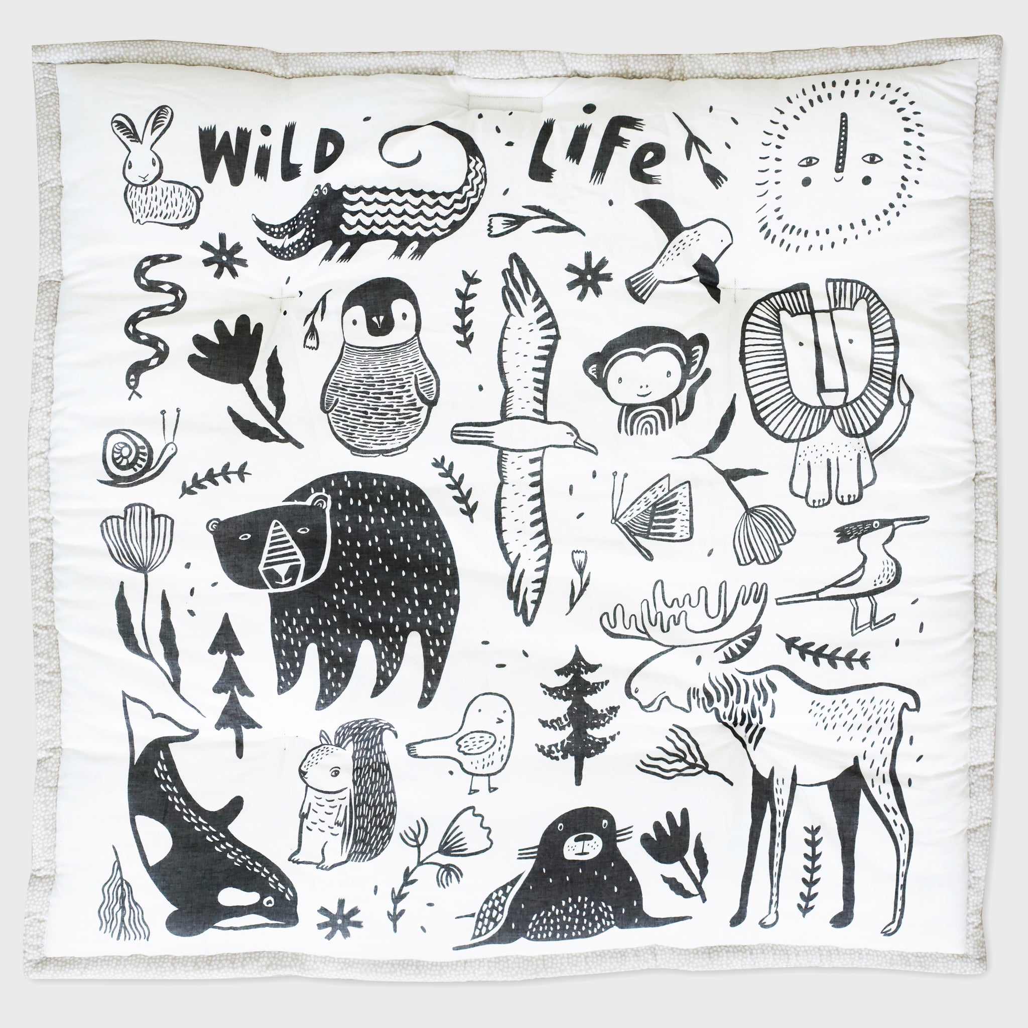 Wee Gallery Wildlife Reversible Playmat - Gimme the Good Stuff