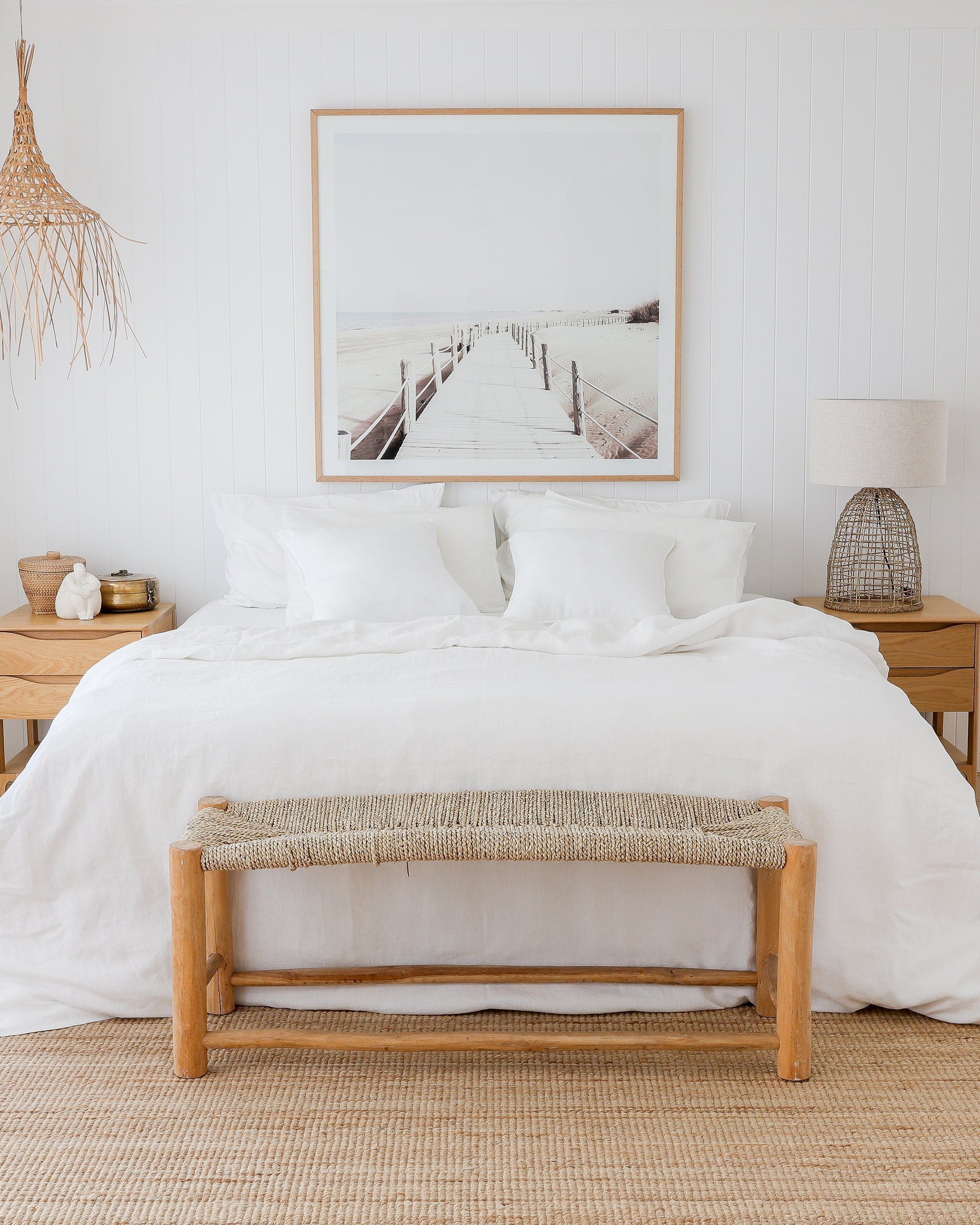 MagicLinen White Linen Duvet Cover