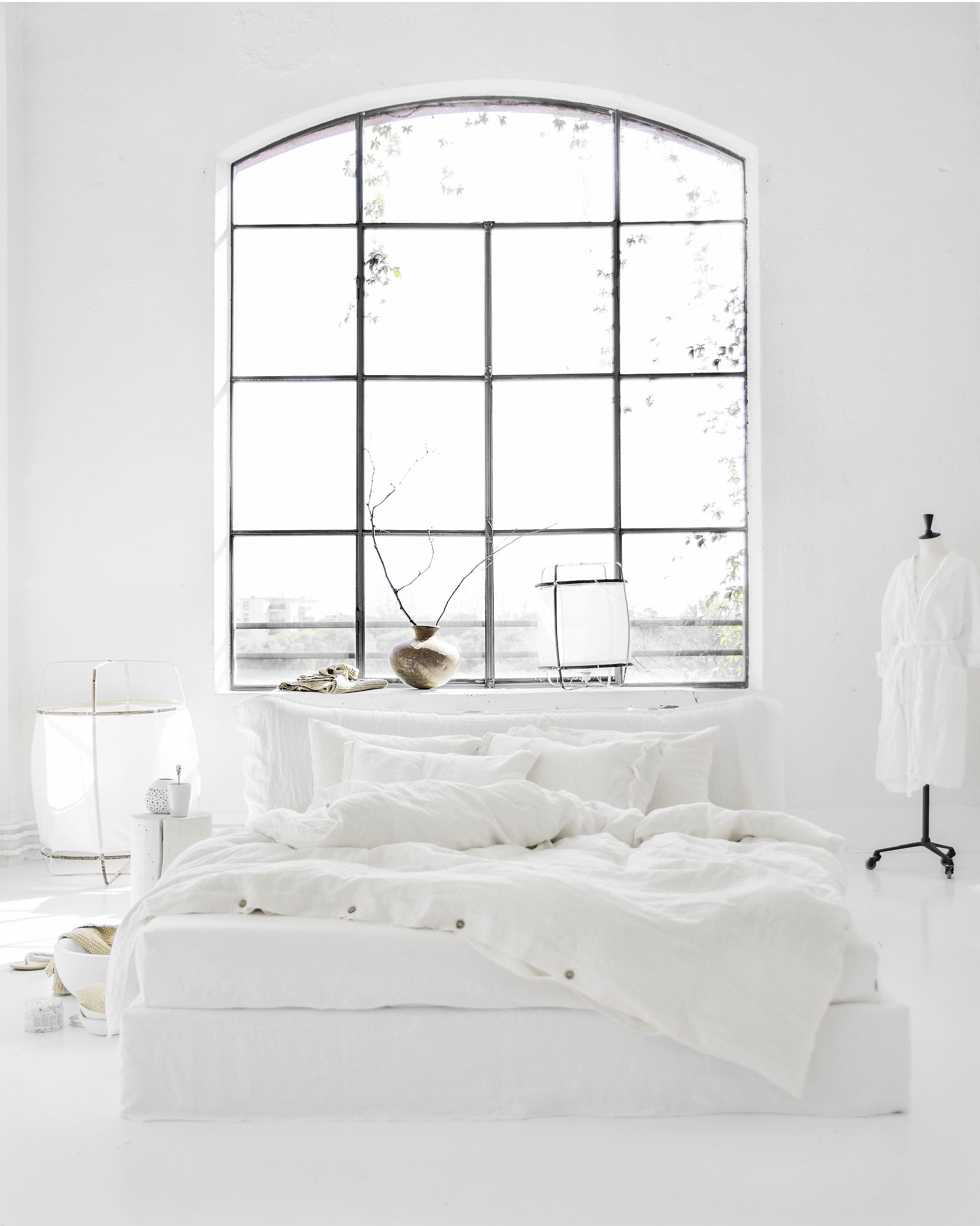MagicLinen White Linen Sheet Set (4 Pcs)