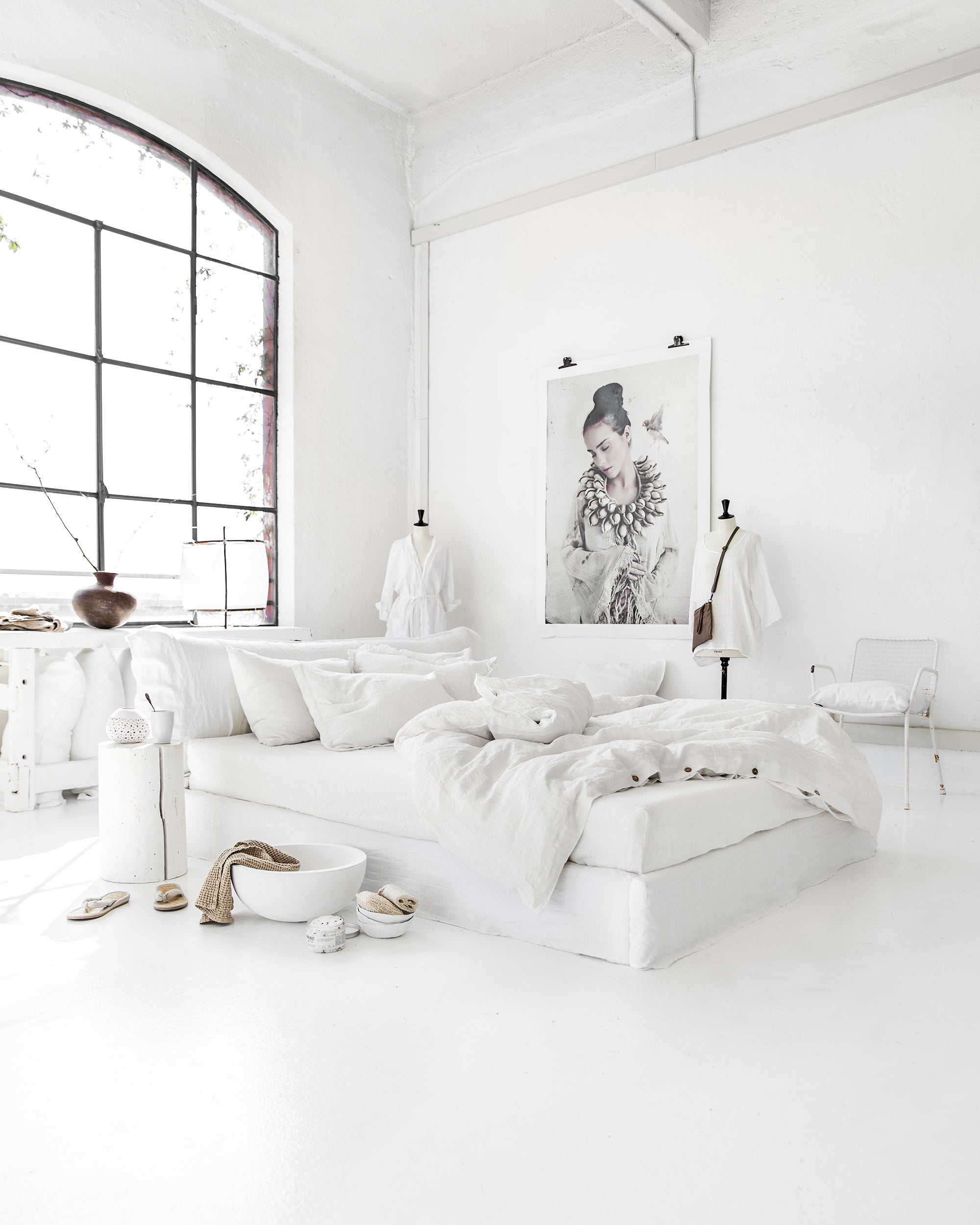 MagicLinen White Linen Sheet Set (4 Pcs)