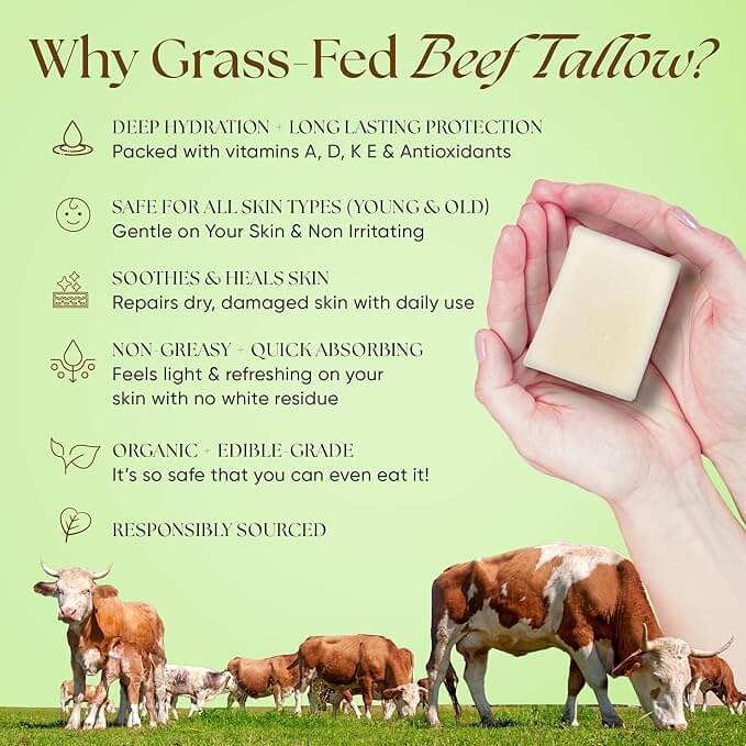 Mint Beef Tallow Soap Twin Pack - 2 Bars — Eat My Face