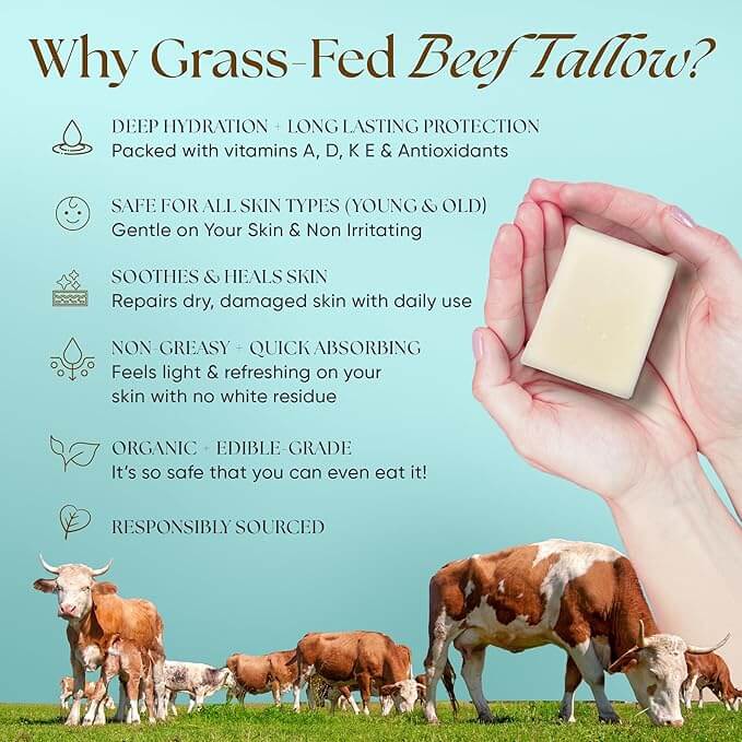 Unscented Beef Tallow Soap Twin Pack - 2 Bars — Eat My Face