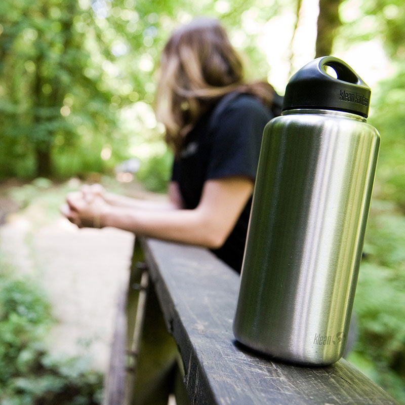 Klean Kanteen 40 oz Wide Water Bottle with Loop Cap