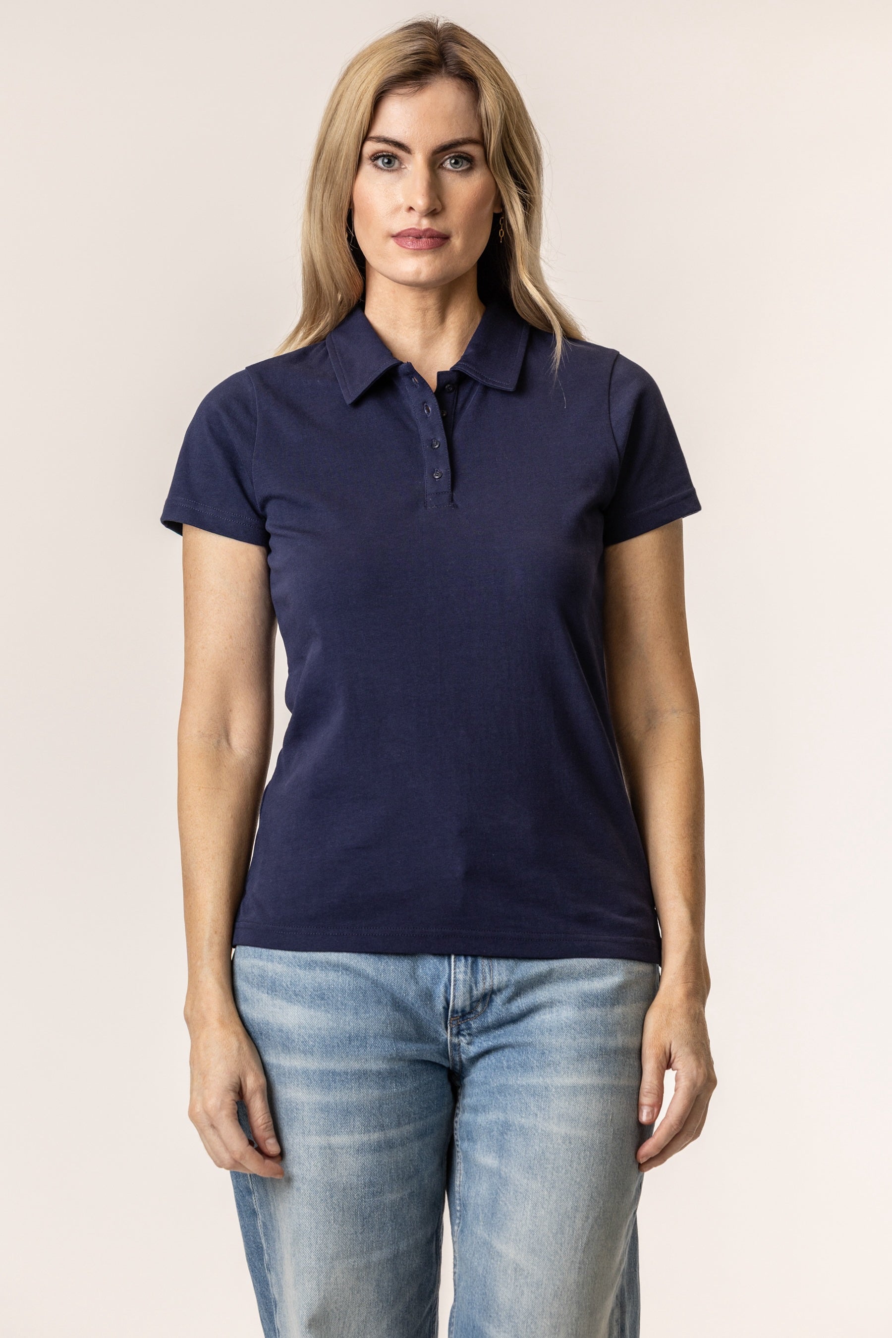 Vottera Women's Organic Cotton Polo - Slim fit