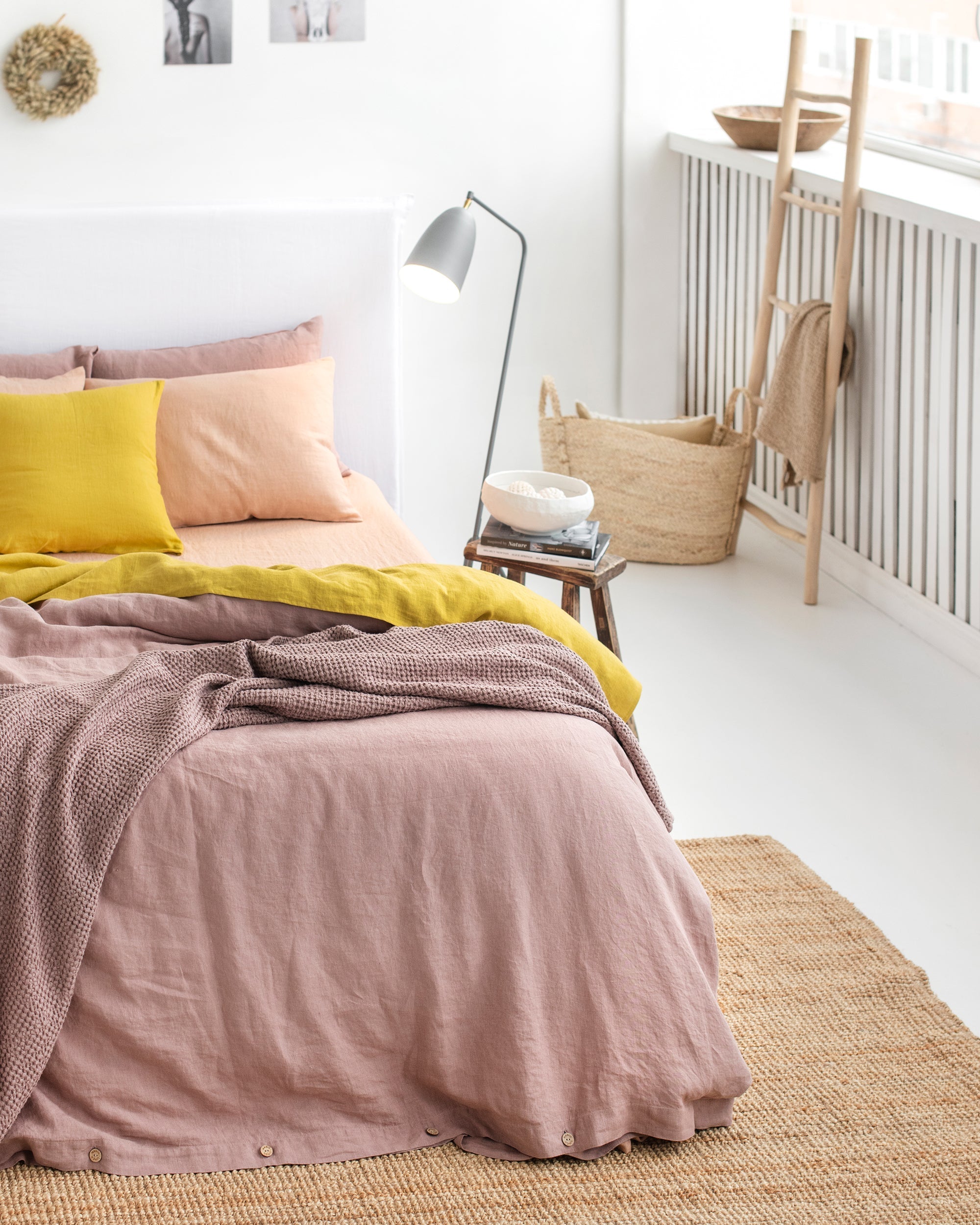 MagicLinen Woodrose Linen Duvet Cover