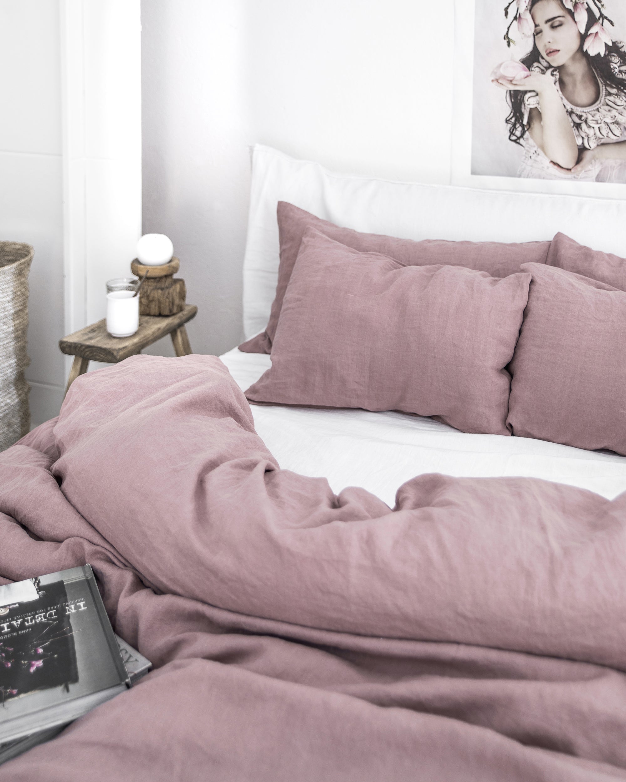 MagicLinen Woodrose Linen Sheet Set (4 Pcs)