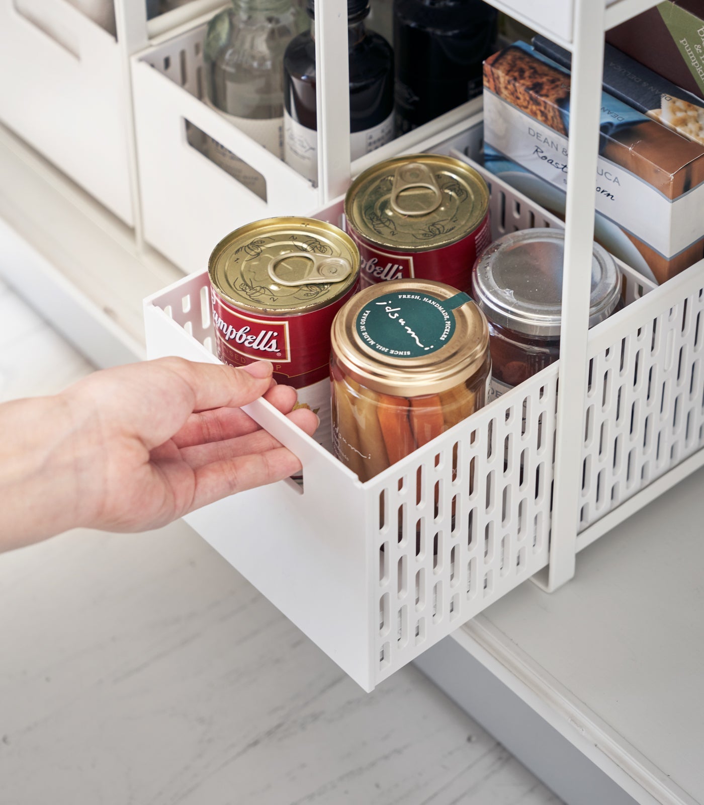 Yamazaki Home Two-Tier Cabinet Storage Basket