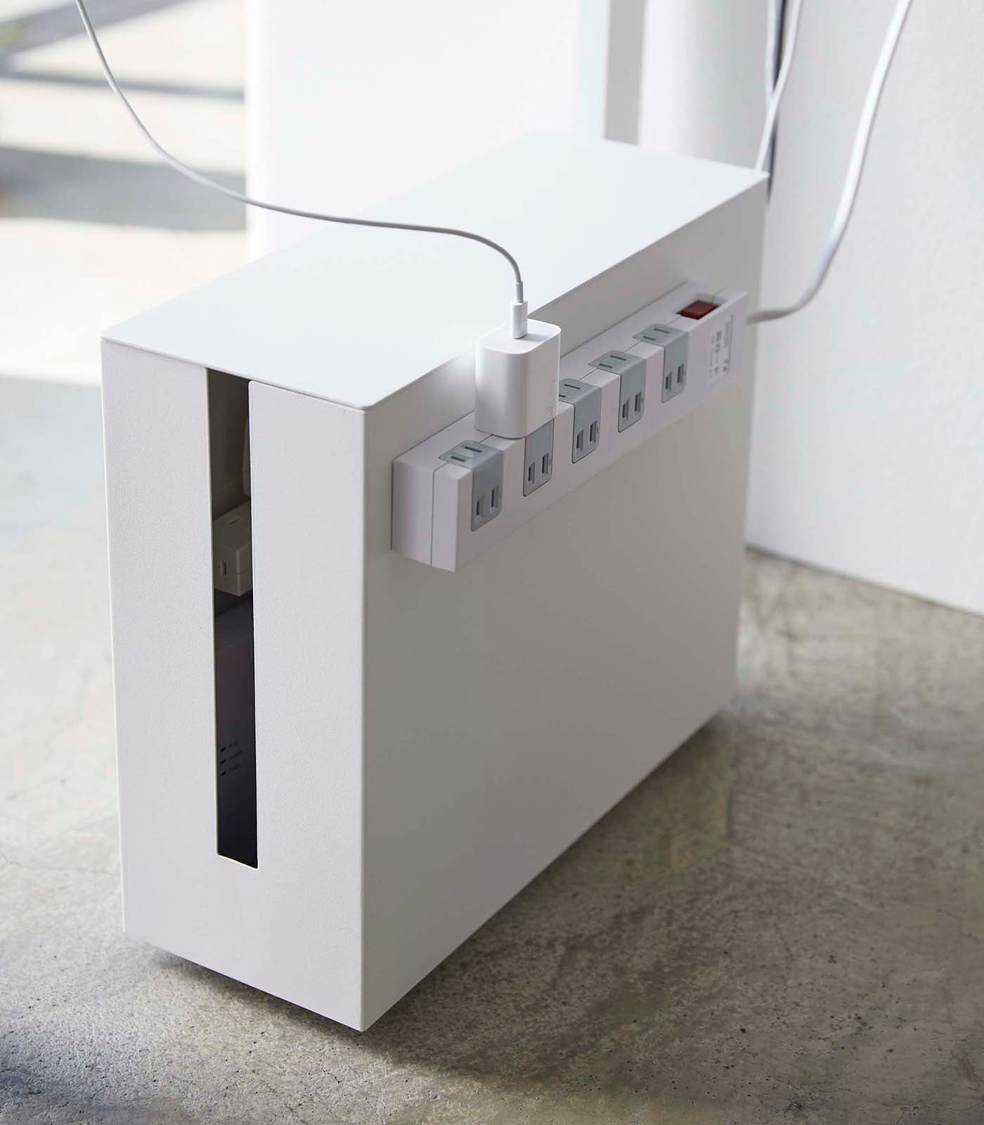 Yamazaki Home Rolling Cable Management Box - Steel