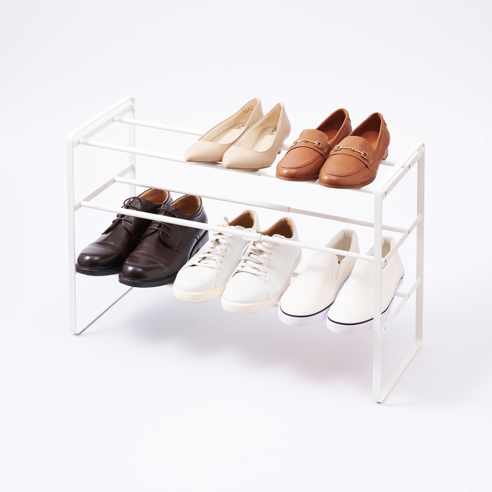 Yamazaki Home Three-Tier Expandable Shoe Rack (18