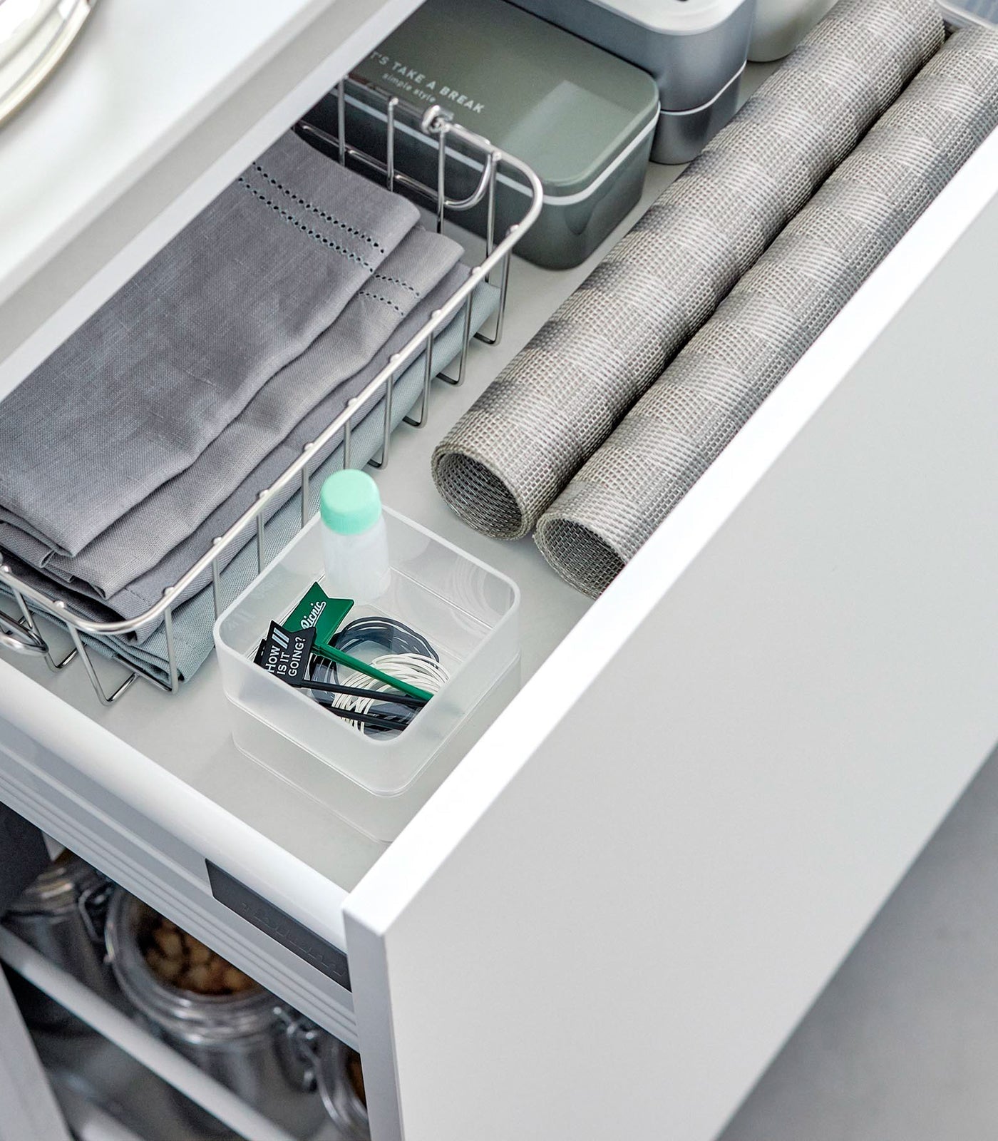 Yamazaki Home Stackable Clear Organizers [Set of 2] - Four Sizes