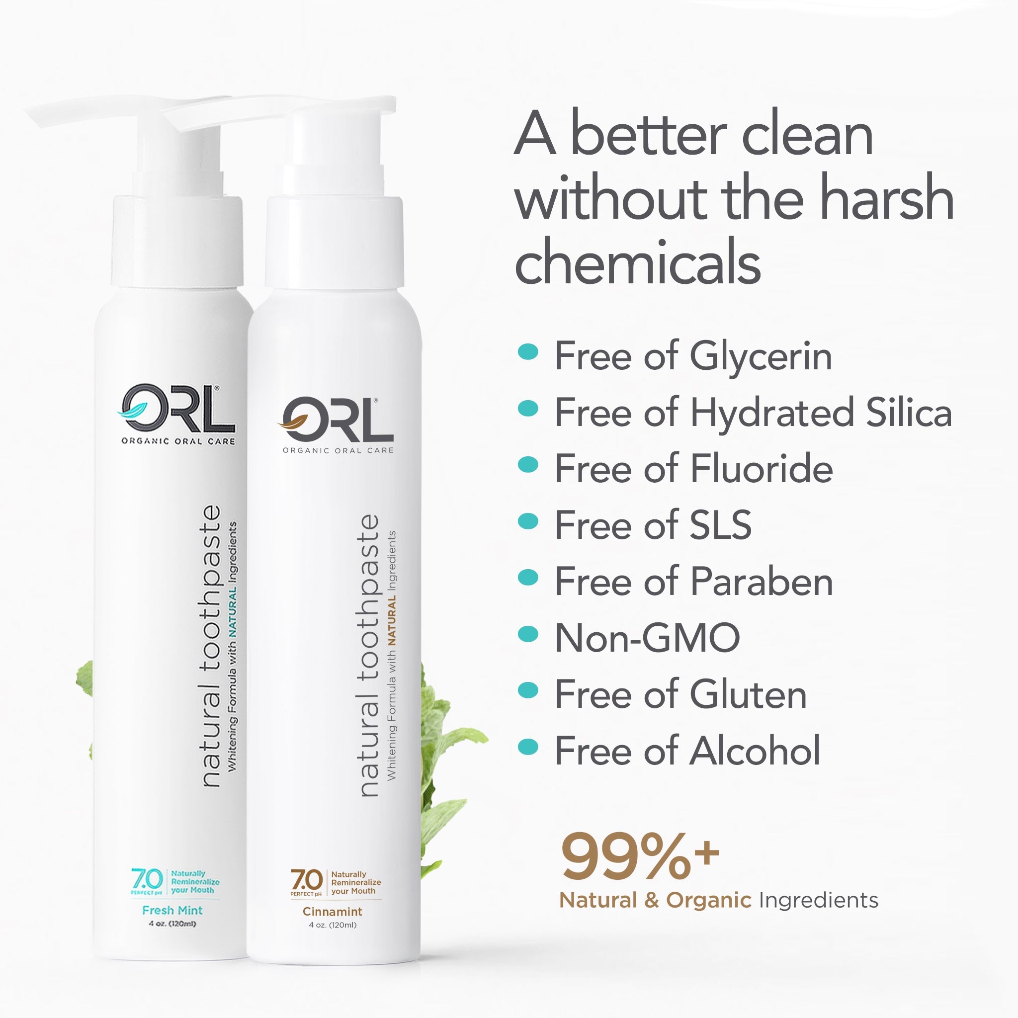 ORL Yours & Mine Toothpaste Combo - Fresh Mint & Cinnamint