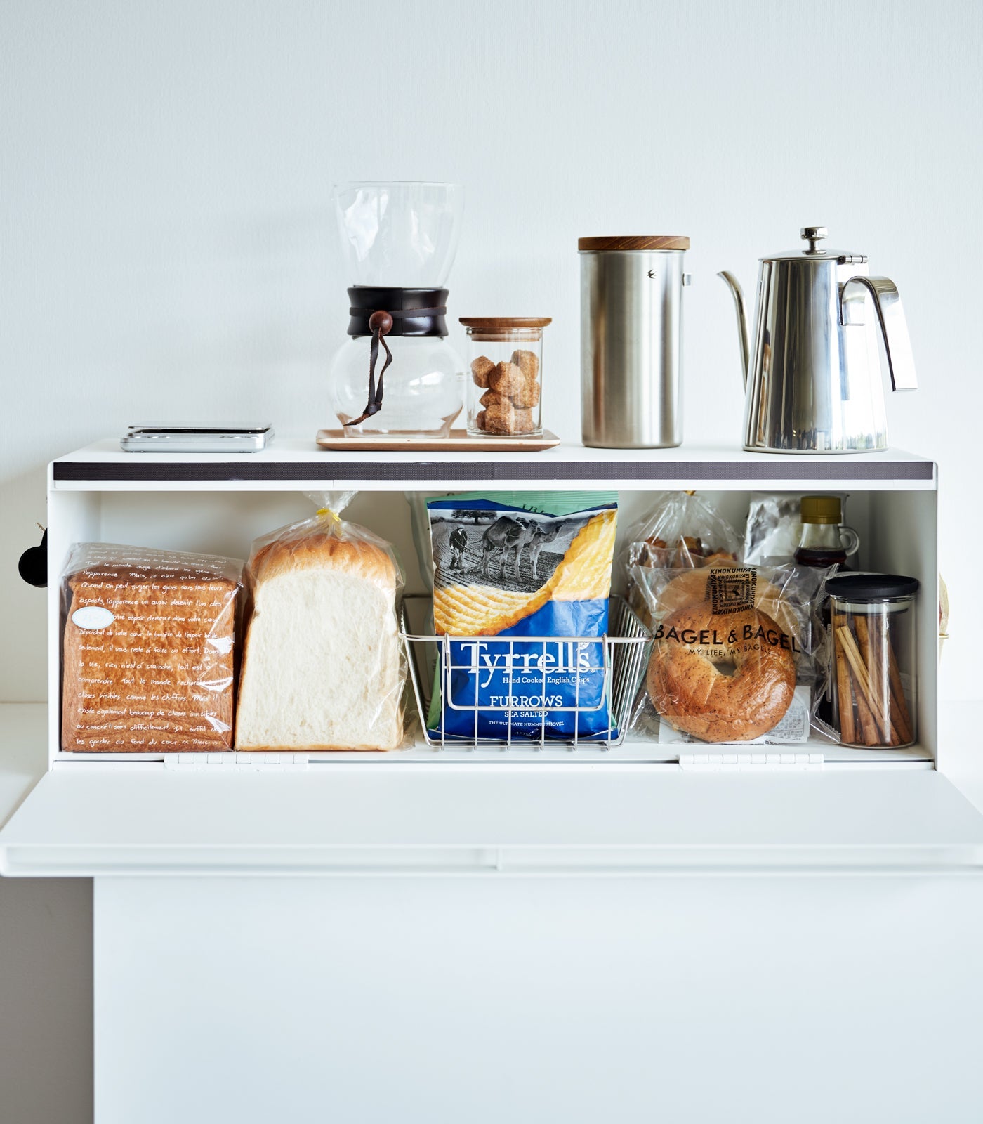 Yamazaki Home Bread Box - Wide - Steel