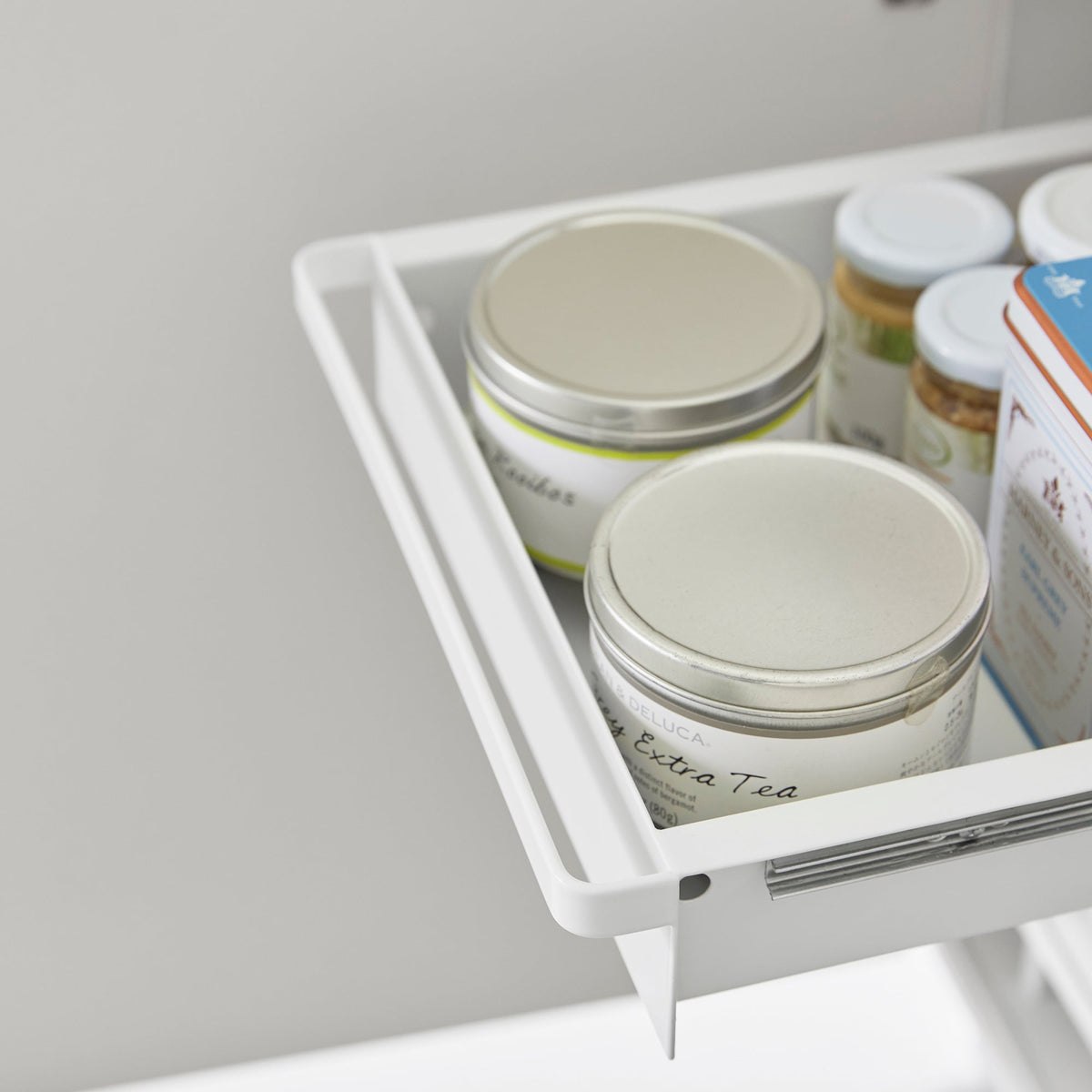 Yamazaki Home Two-Tier Pull-Out Shelf - Steel