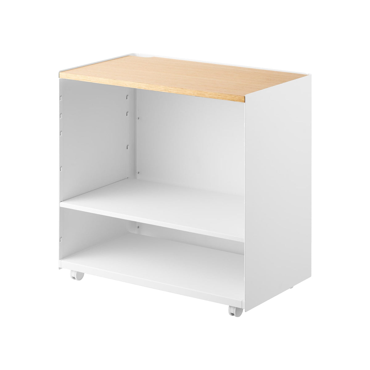 Yamazaki Home Mobile Hideaway Storage Cart (23" H) - Steel + Wood