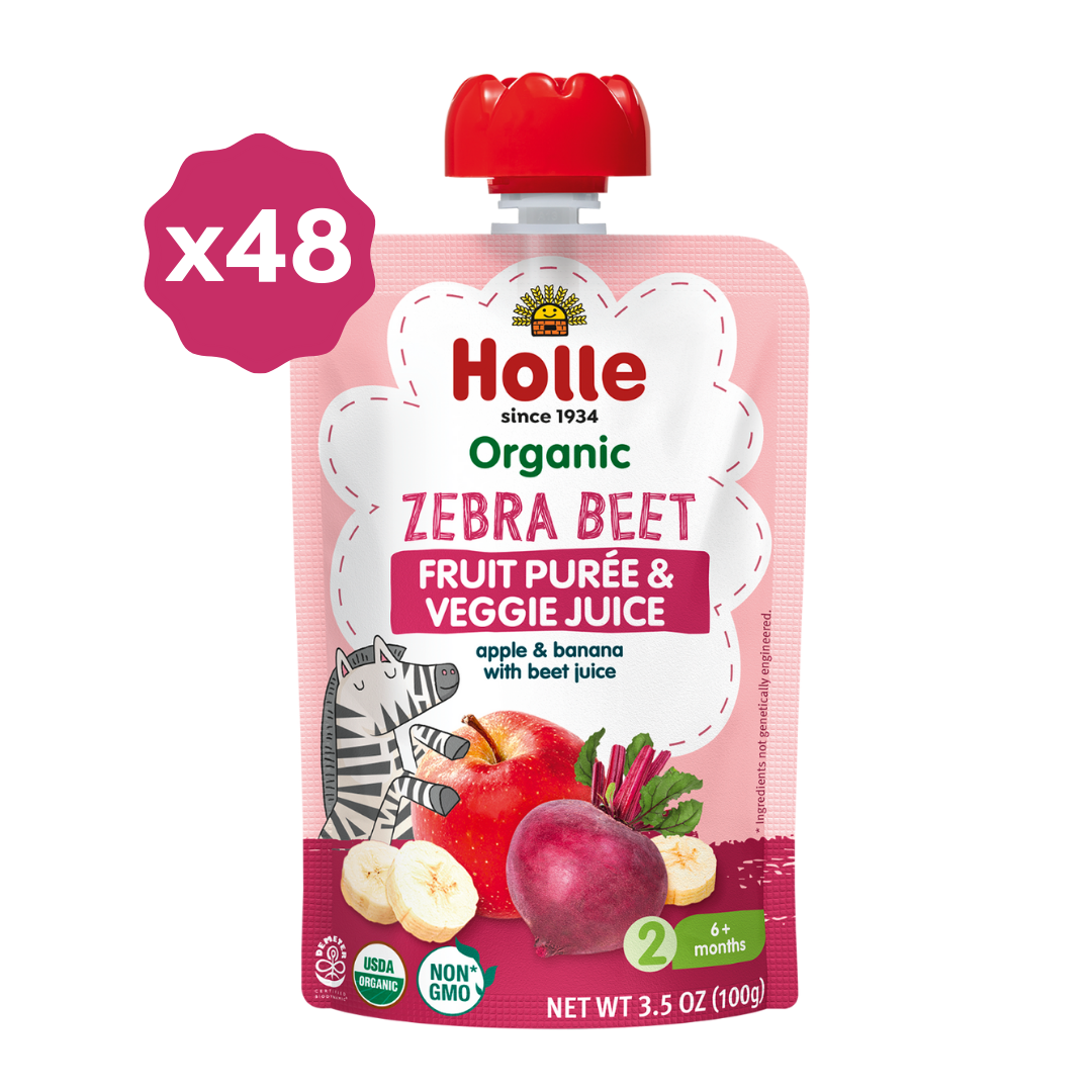 Holle Organic Zebra Beet Fruit & Veggie Pouches