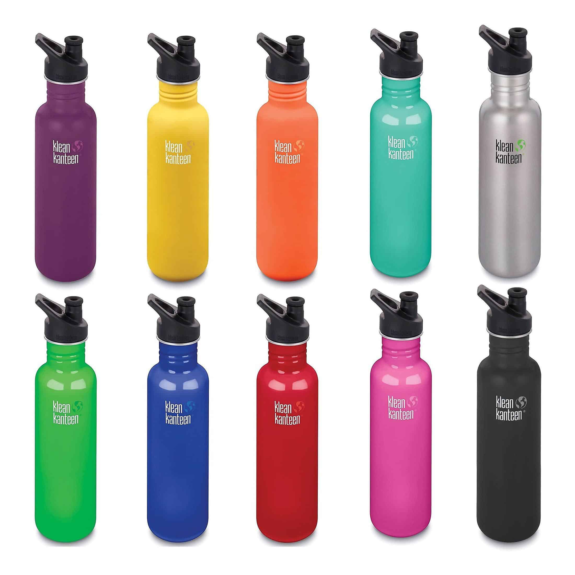 Pink x Klean Kanteen Green Be Kind to the Planet 27oz Metal Water Bottle  New