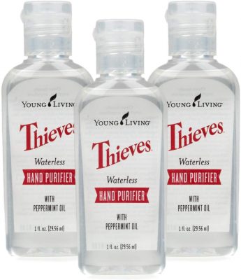 Young Living Thieves Waterless Hand Sanitizer from Gimme the Good Stuff